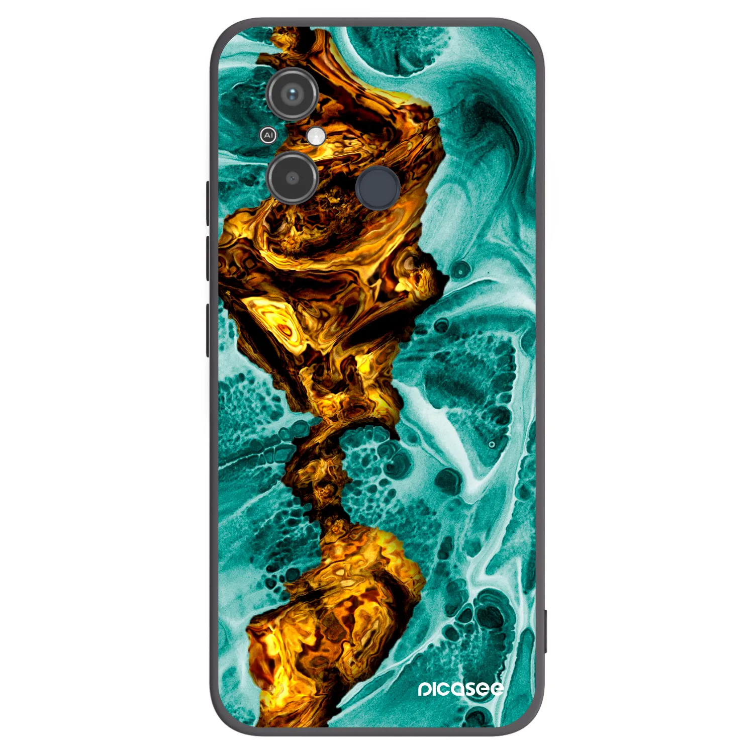 Picasee silikonový černý obal pro Xiaomi Redmi 12C - Goldsky
