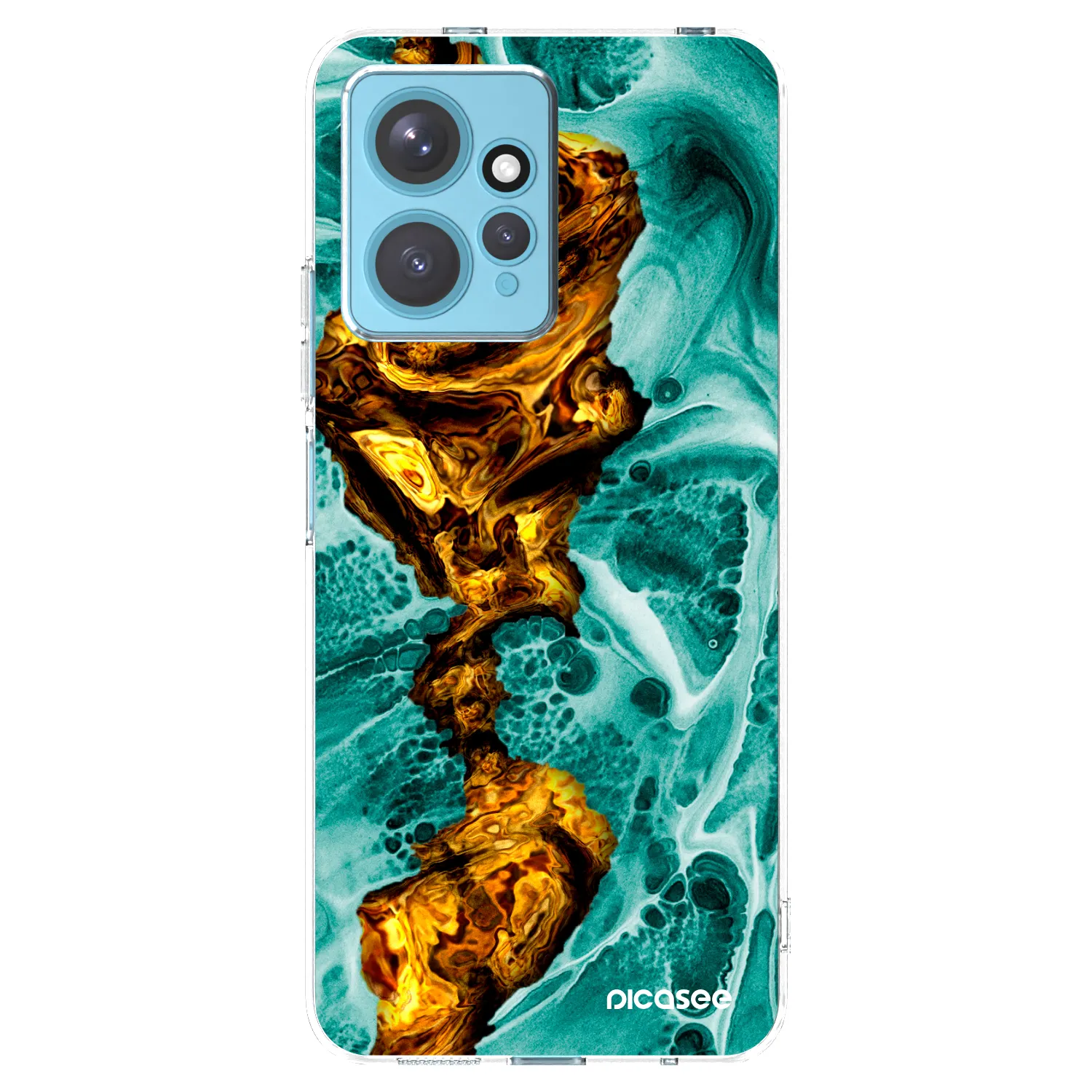 Picasee silikonový průhledný obal pro Xiaomi Redmi Note 12 4G - Goldsky