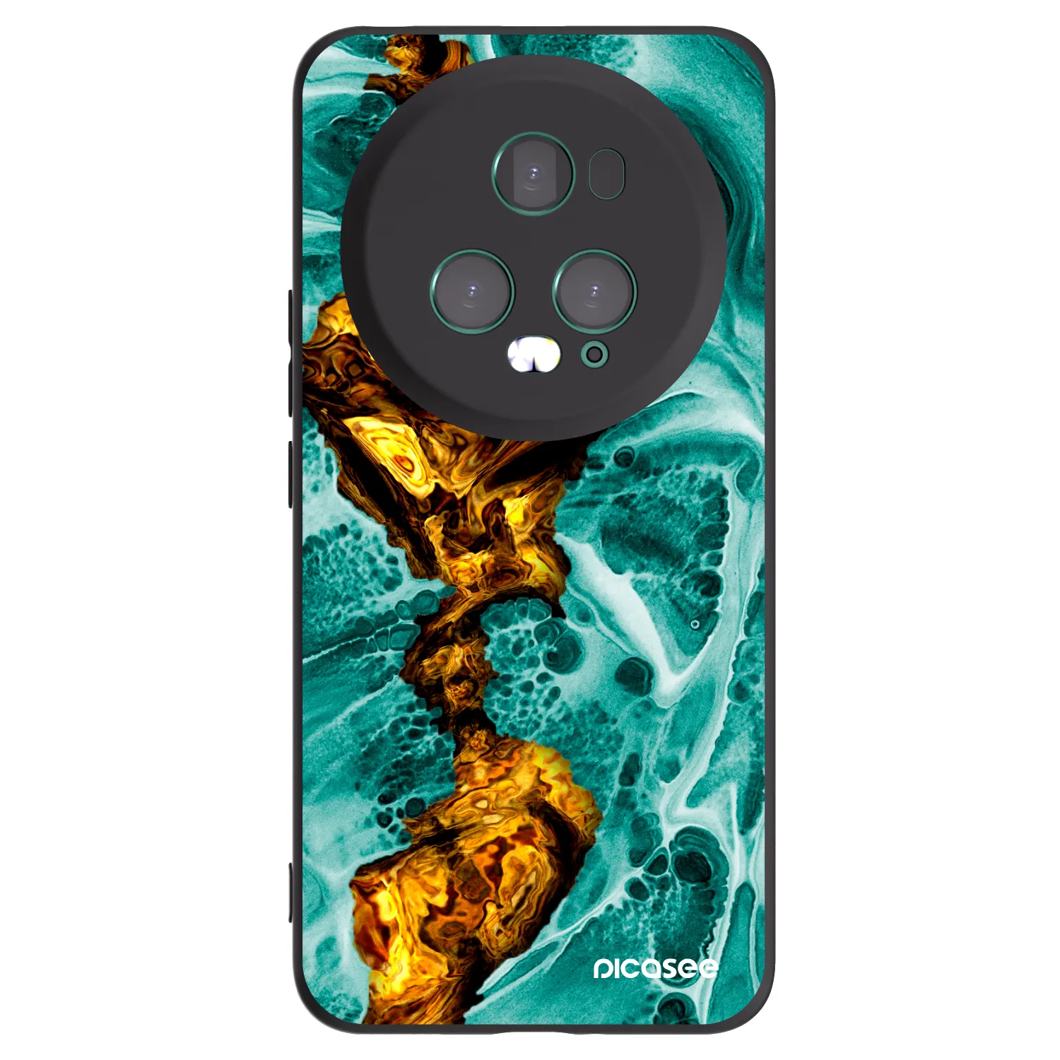 Picasee silikonový černý obal pro Honor Magic5 Pro - Goldsky