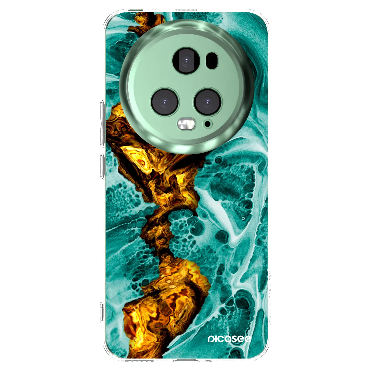 Picasee silikonový průhledný obal pro Honor Magic5 Pro - Goldsky