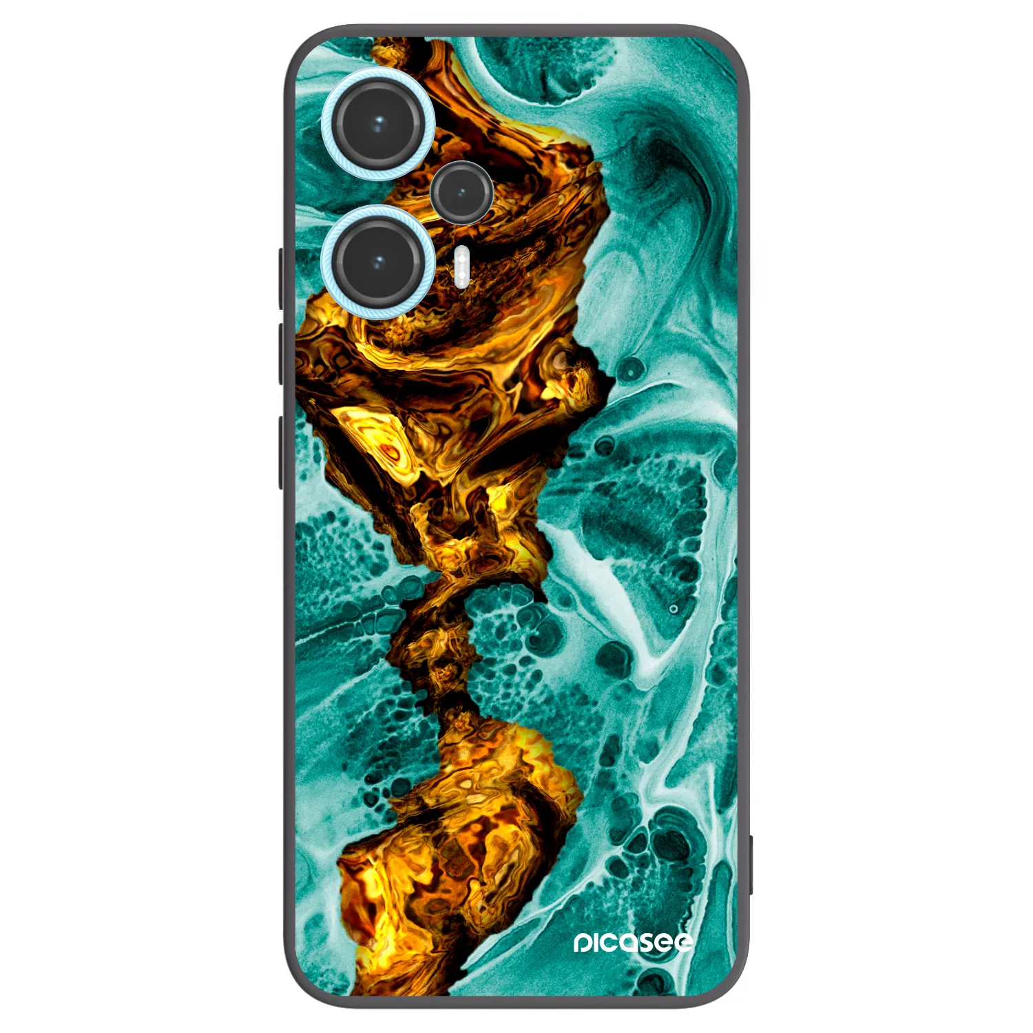 Picasee silikonový černý obal pro Xiaomi Poco F5 - Goldsky
