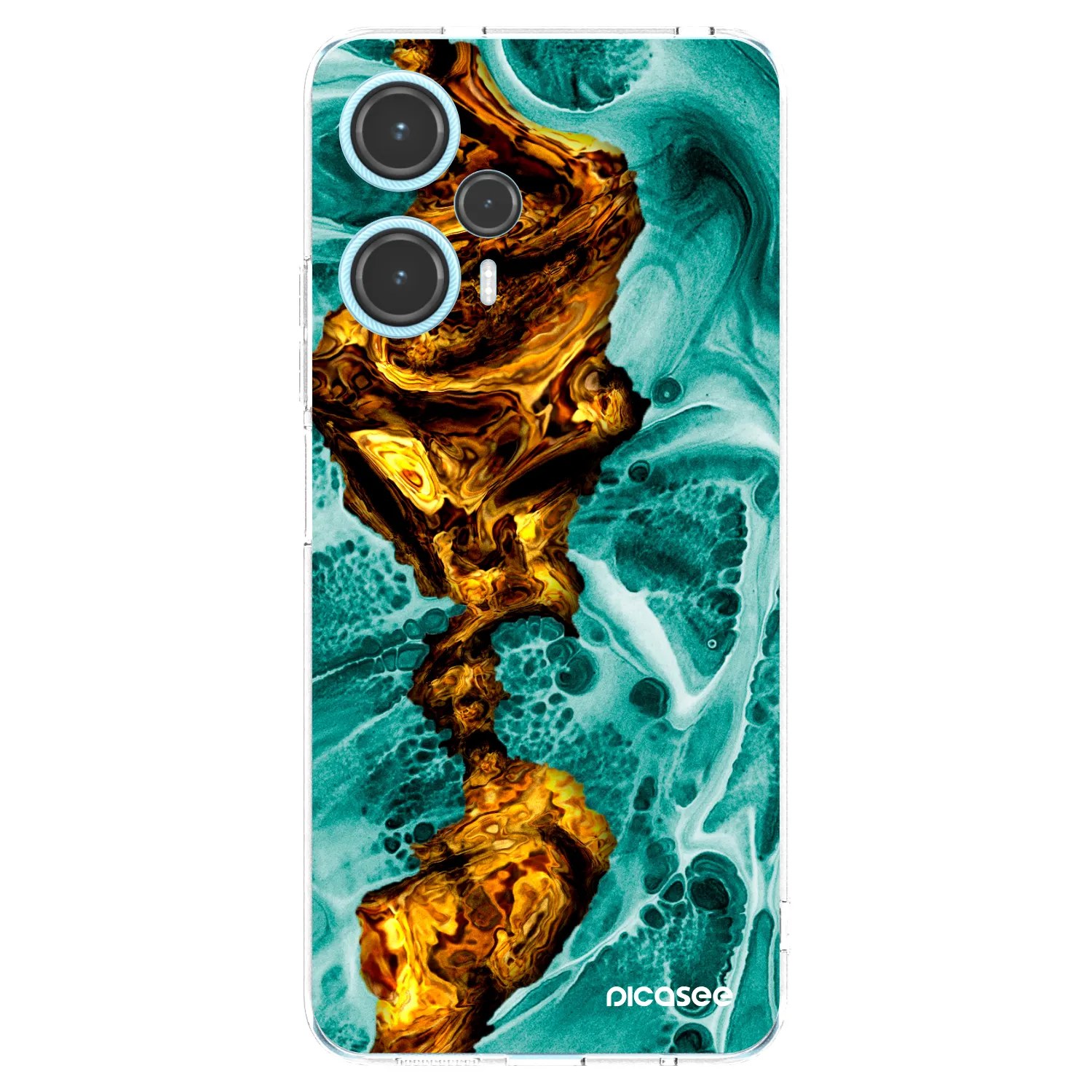 Picasee silikonový průhledný obal pro Xiaomi Poco F5 - Goldsky