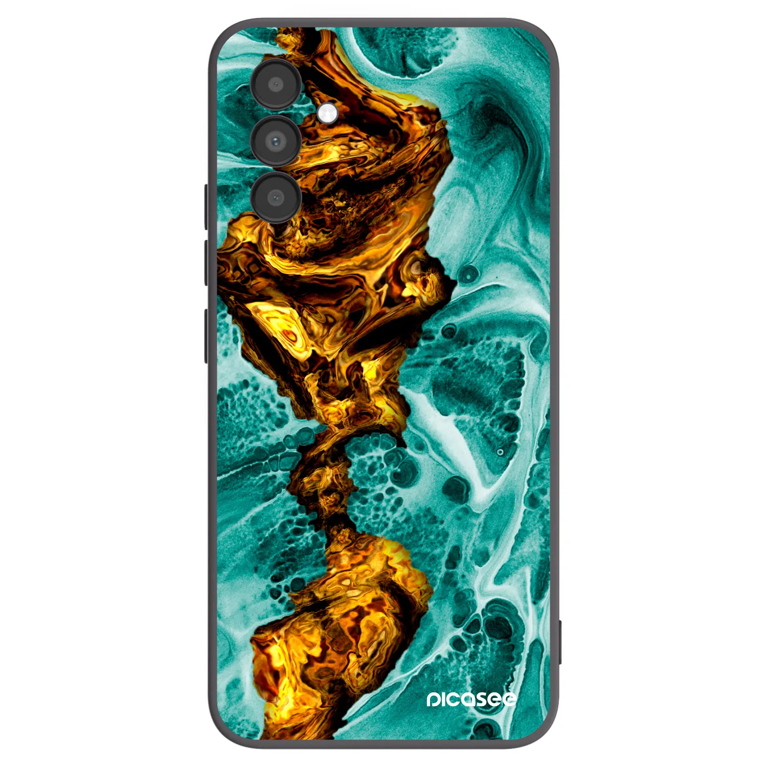 Picasee silikonový černý obal pro Samsung Galaxy A04s A047F - Goldsky