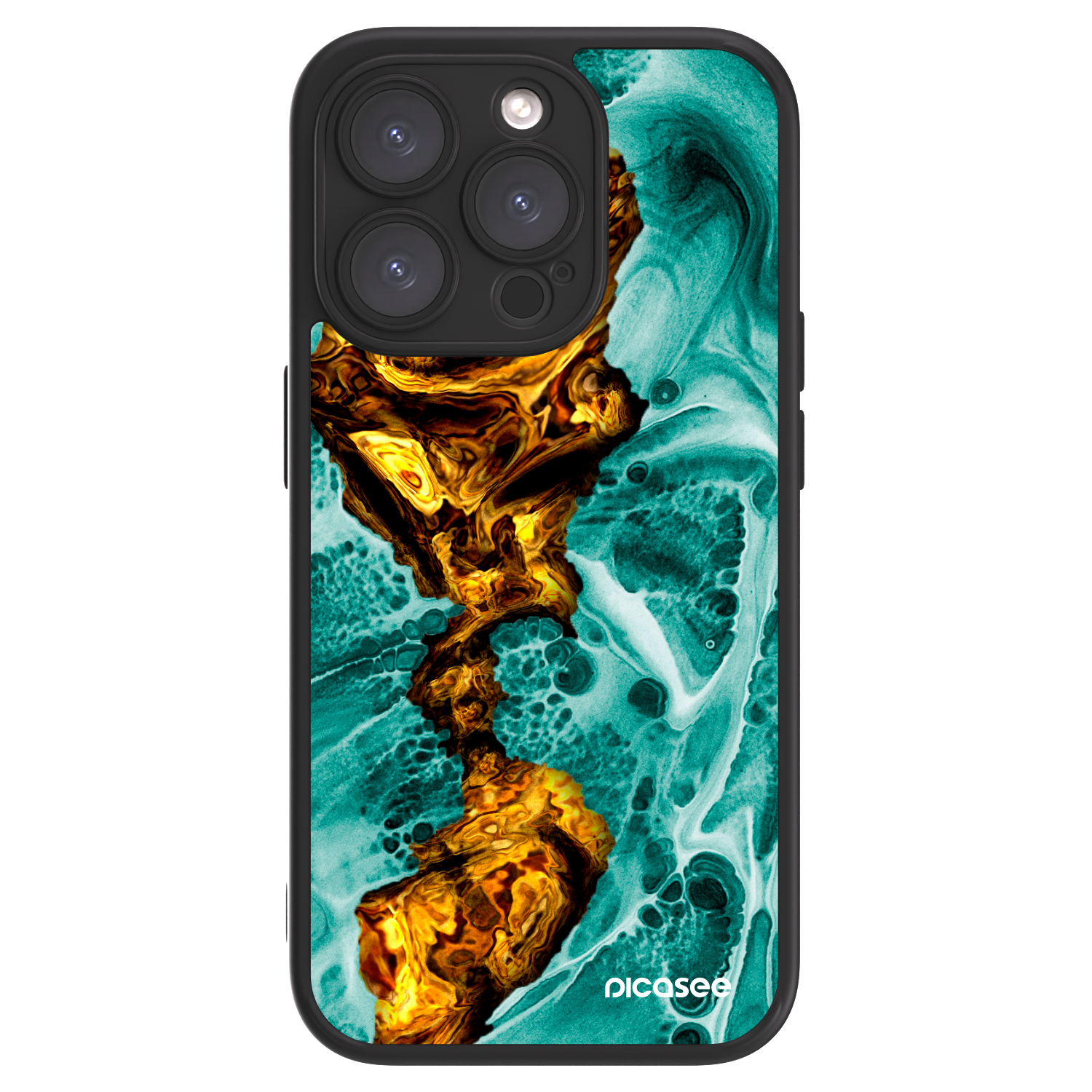 Picasee ULTIMATE CASE pro Apple iPhone 15 Pro - Goldsky