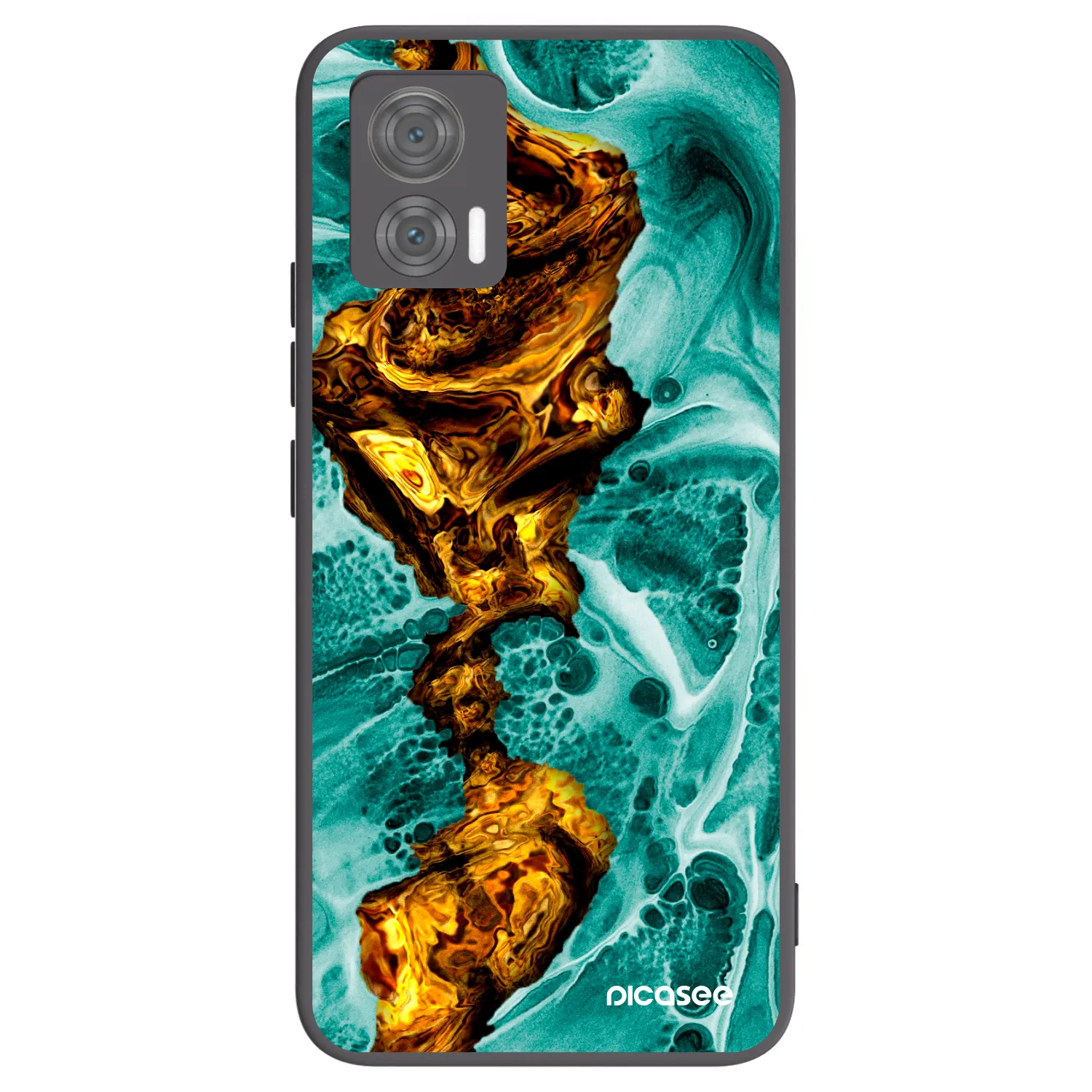 Picasee silikonový černý obal pro Motorola Edge 30 Neo - Goldsky