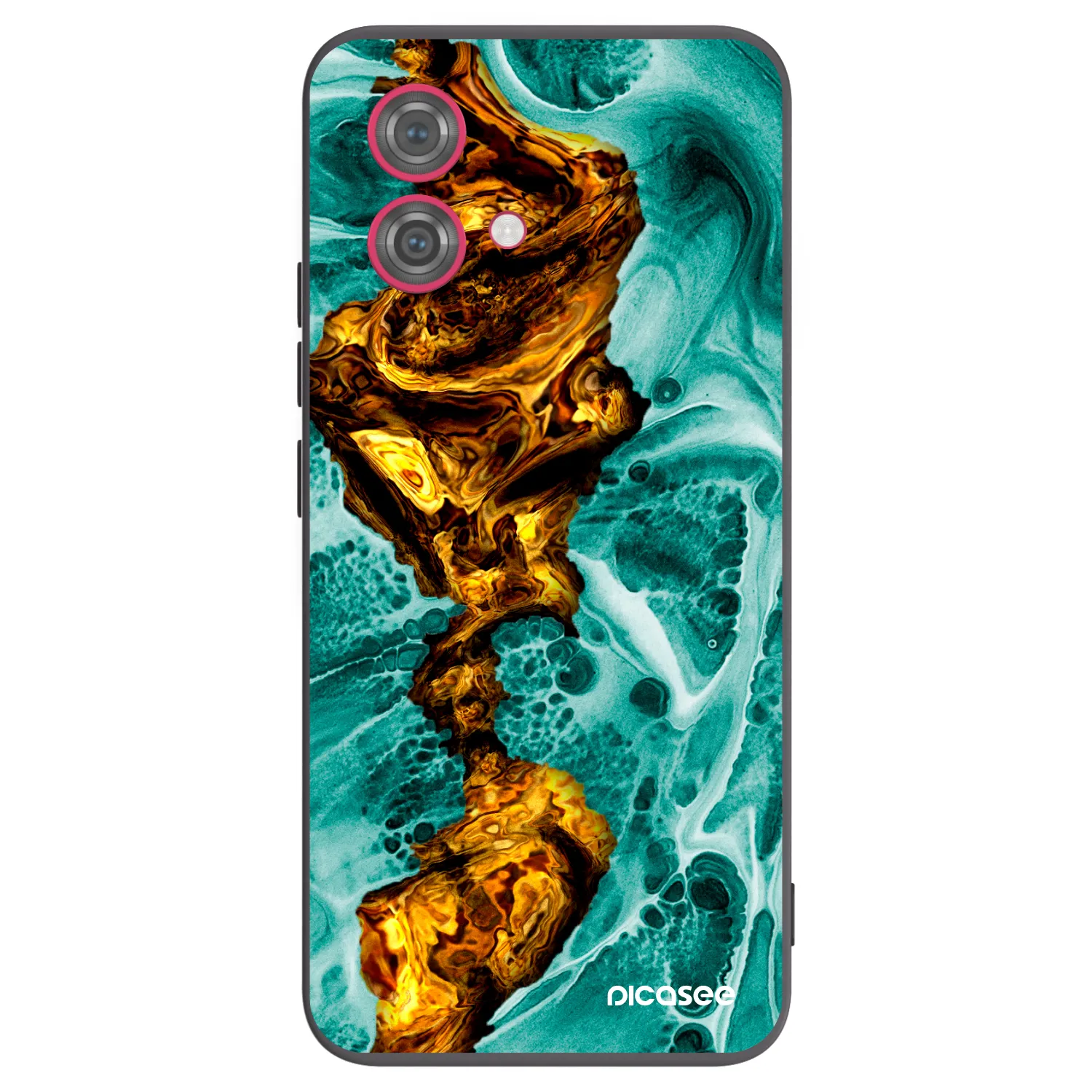 Picasee silikonový černý obal pro Motorola Moto G84 5G - Goldsky