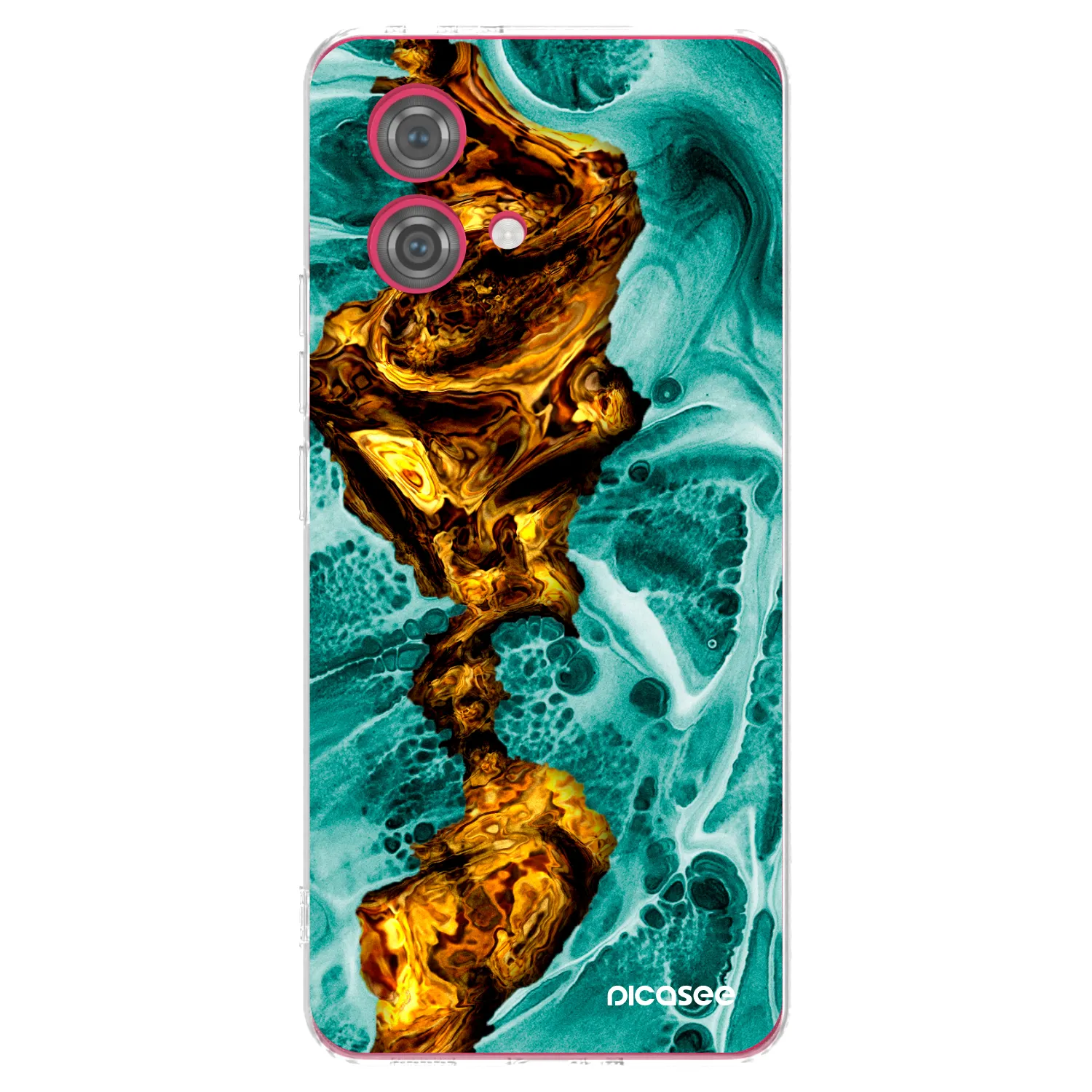 Picasee silikonový průhledný obal pro Motorola Moto G84 5G - Goldsky