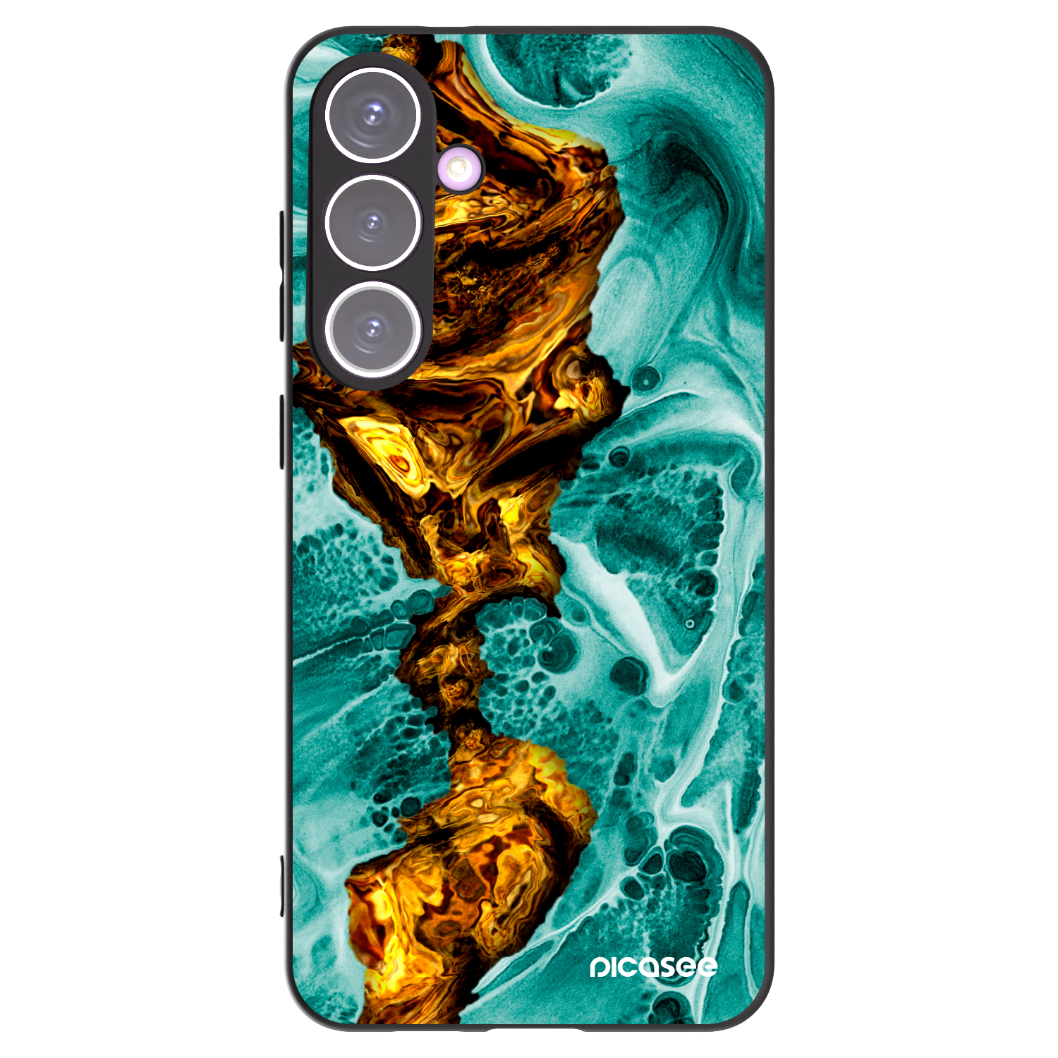 Picasee silikonový černý obal pro Samsung Galaxy S24+ S926B 5G - Goldsky