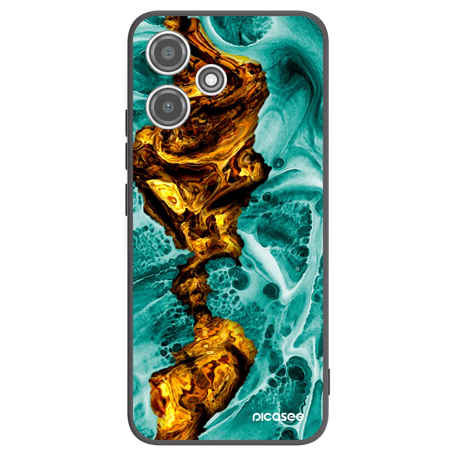 Picasee silikonový černý obal pro Xiaomi Redmi 12 5G - Goldsky