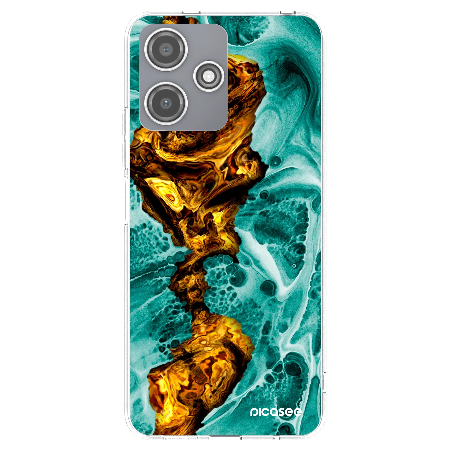 Picasee silikonový průhledný obal pro Xiaomi Redmi 12 5G - Goldsky