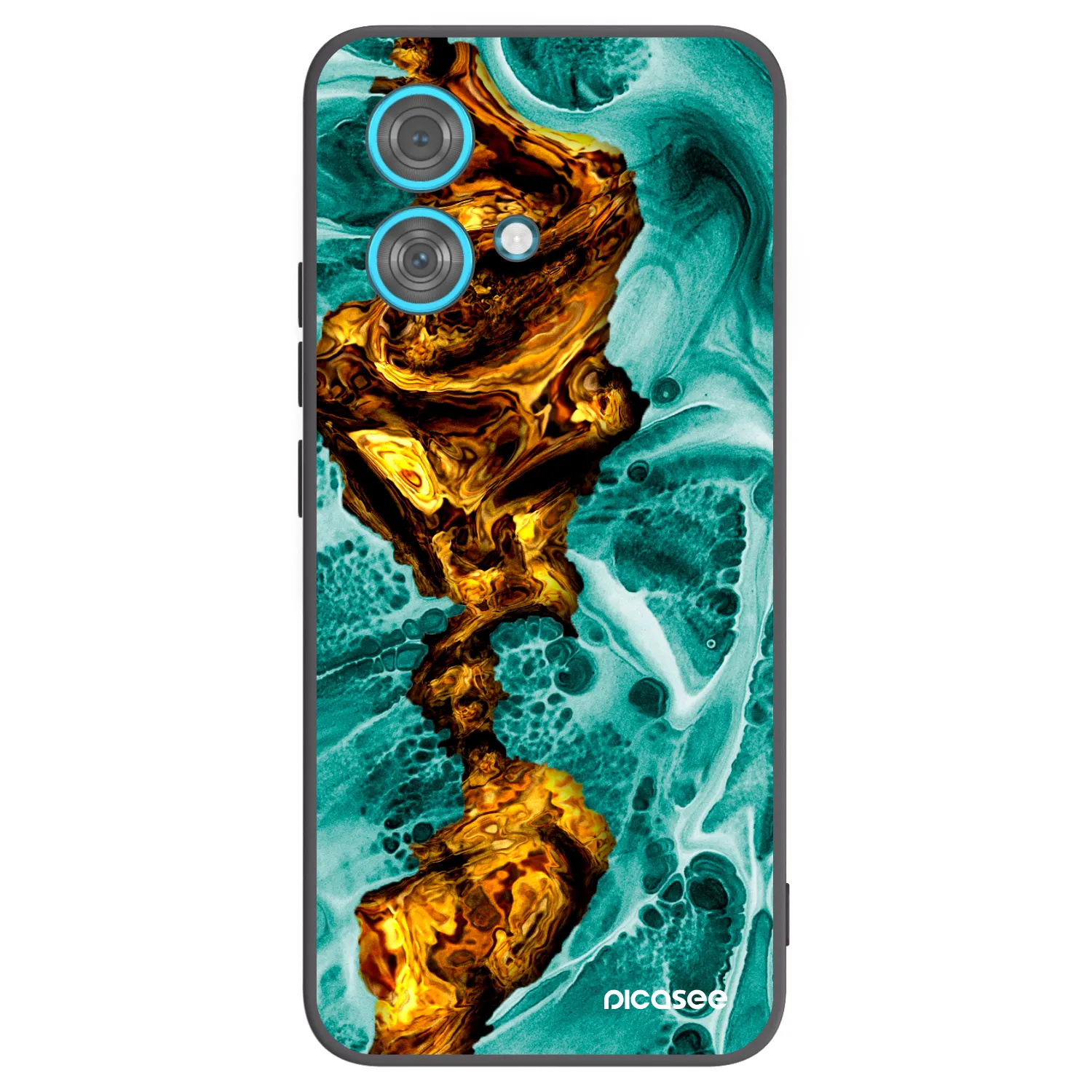 Picasee silikonový černý obal pro Motorola Edge 40 Neo - Goldsky