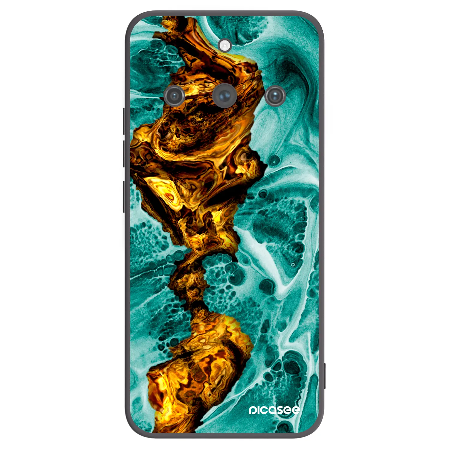 Picasee silikonový černý obal pro Realme 11 Pro+ - Goldsky