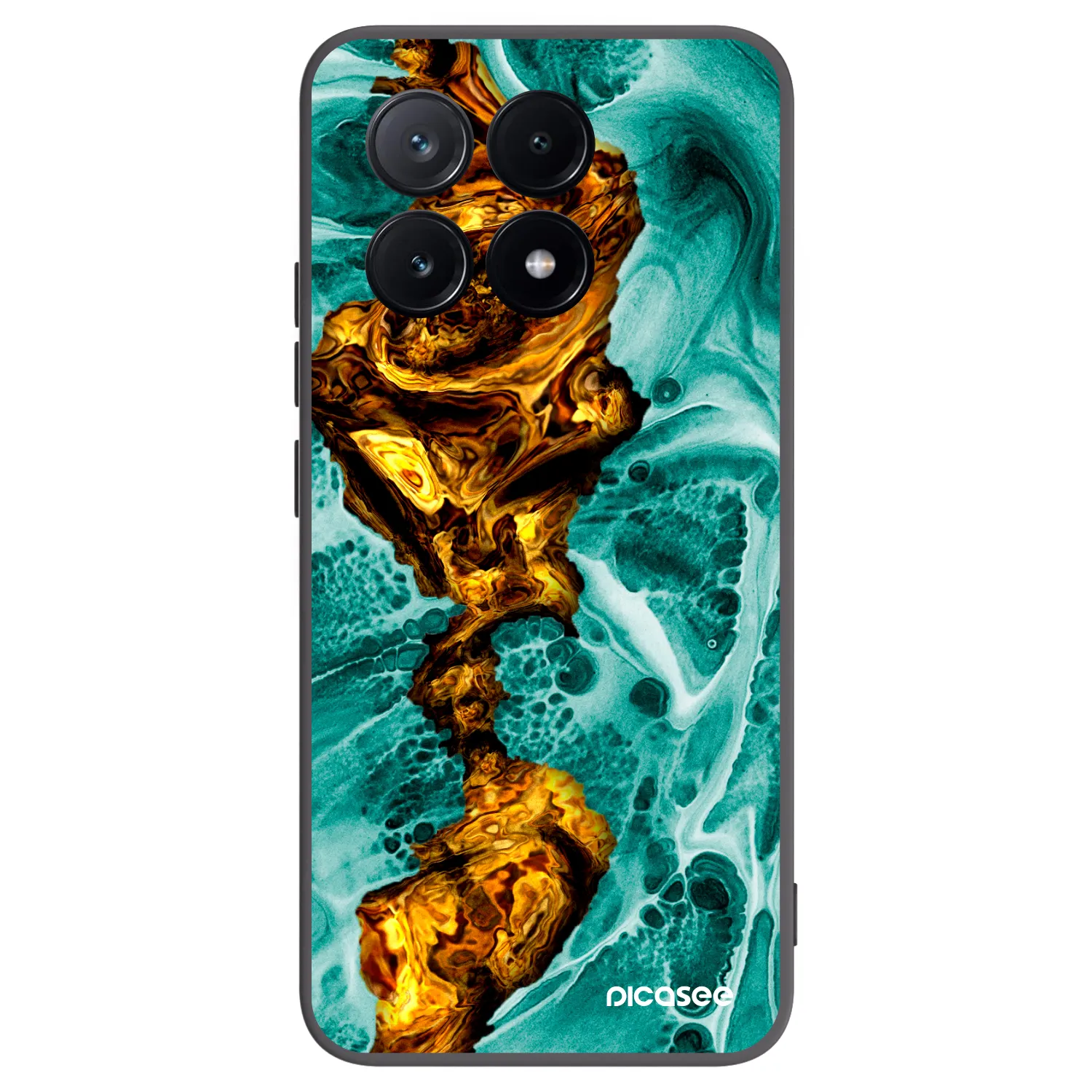 Picasee silikonový černý obal pro Xiaomi Poco X6 Pro - Goldsky