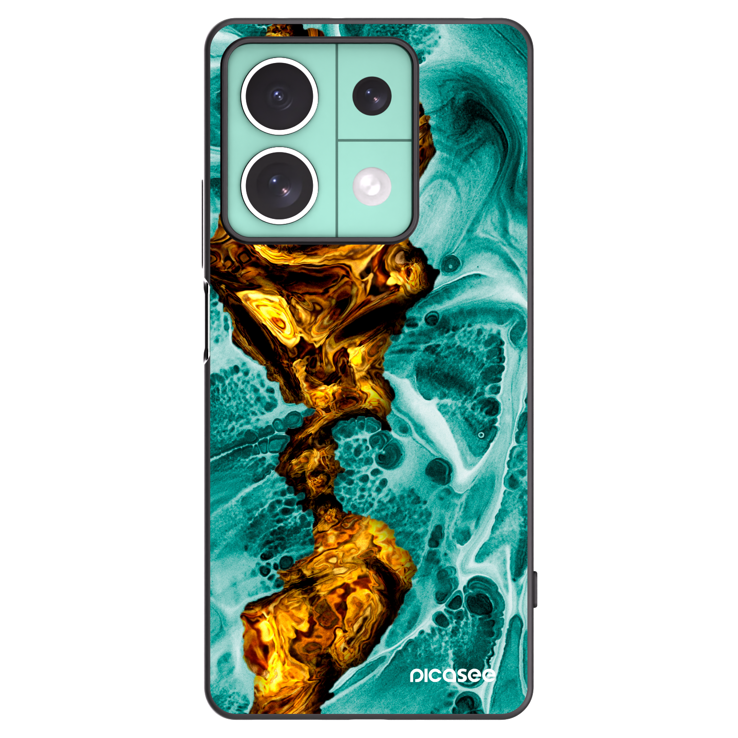 Picasee silikonový černý obal pro Xiaomi Redmi Note 13 5G - Goldsky
