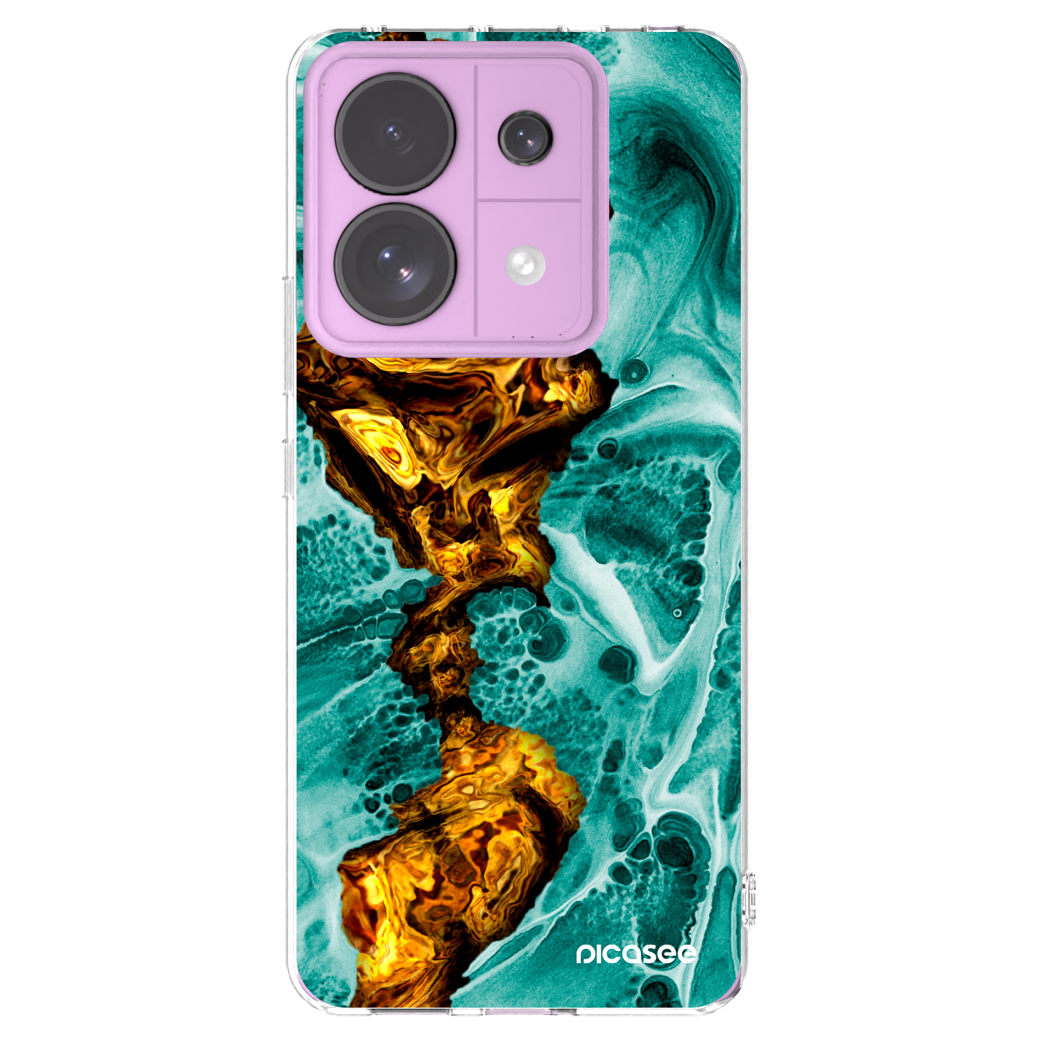 Picasee silikonový průhledný obal pro Xiaomi Redmi Note 13 Pro 5G - Goldsky