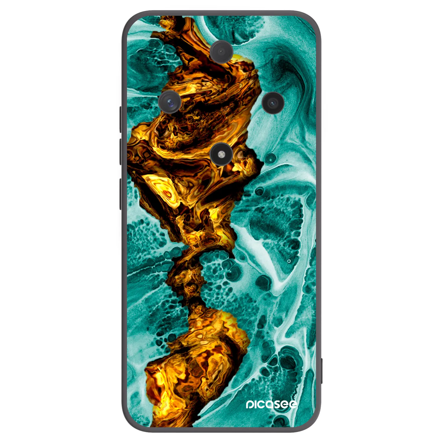 Picasee silikonový černý obal pro Honor Magic6 Lite 5G - Goldsky