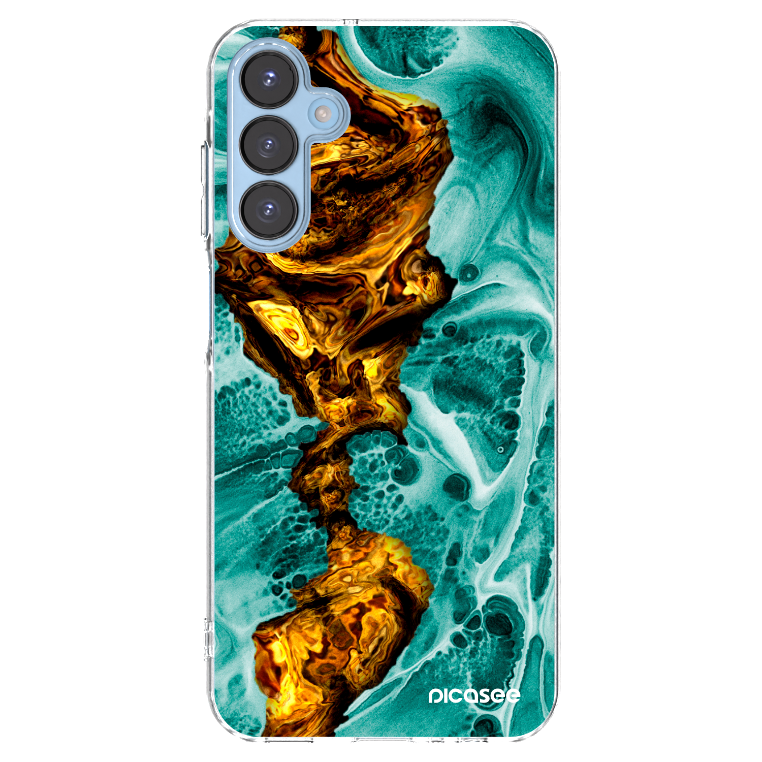 Picasee silikonový průhledný obal pro Samsung Galaxy A15 A156B 5G - Goldsky