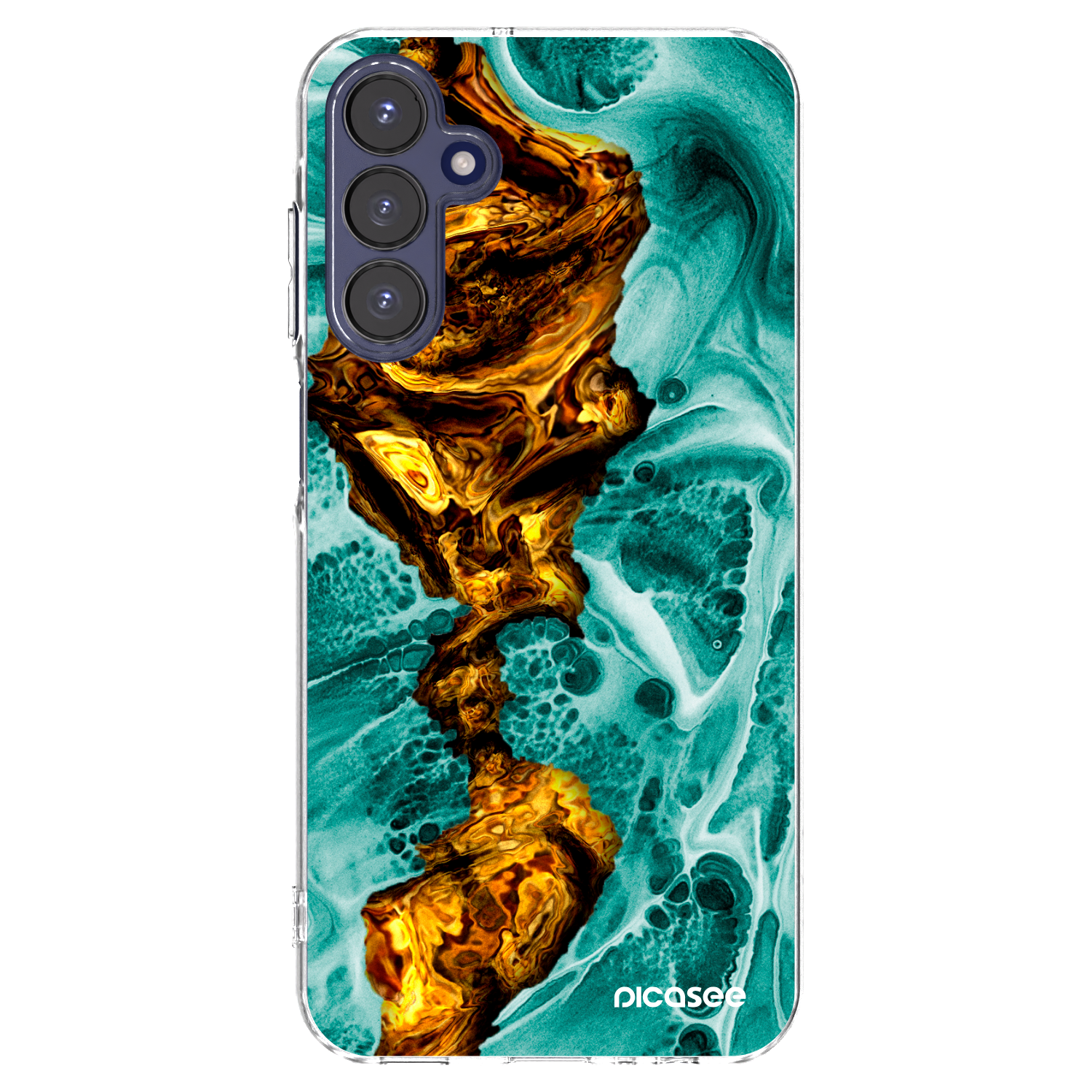 Picasee silikonový průhledný obal pro Samsung Galaxy A15 A155F 4G - Goldsky