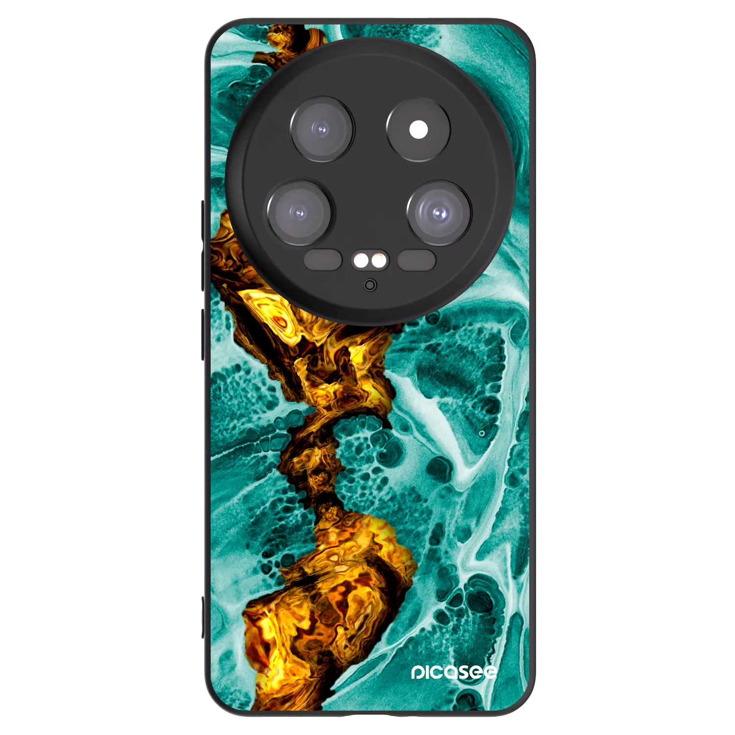 Picasee silikonový černý obal pro Xiaomi 14 Ultra - Goldsky