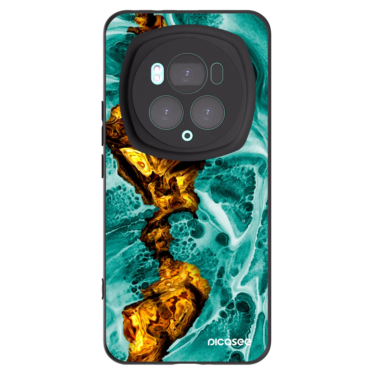 Picasee silikonový černý obal pro Honor Magic6 Pro - Goldsky