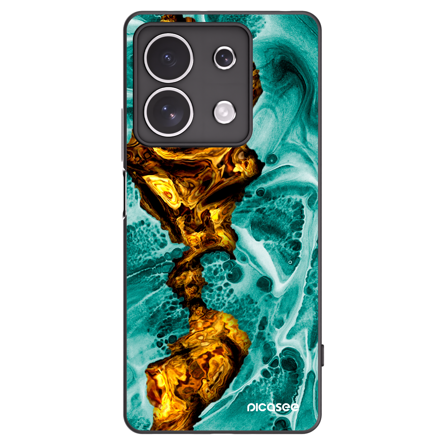 Picasee silikonový černý obal pro Xiaomi Redmi Note 13 4G - Goldsky