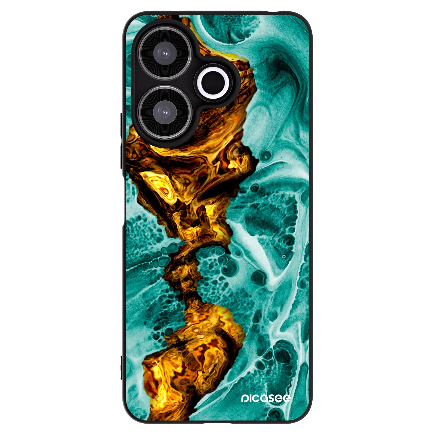 Picasee silikonový černý obal pro Xiaomi Redmi 13 4G - Goldsky