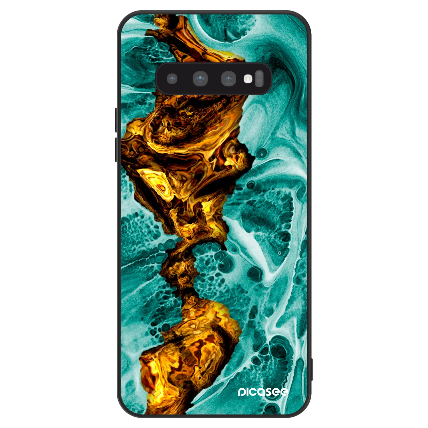 Picasee ULTIMATE CASE pro Samsung Galaxy S10 Plus G975 - Goldsky