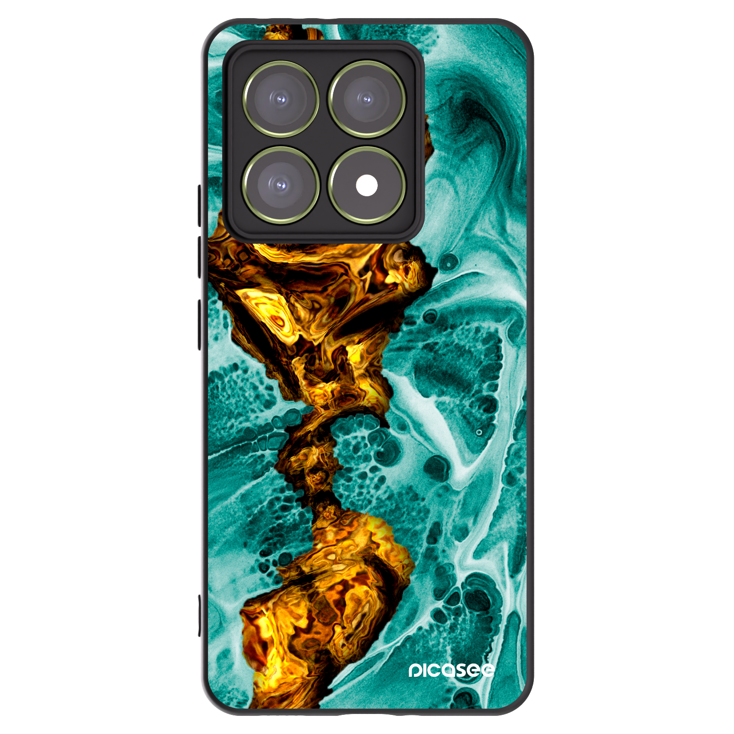 Picasee silikonový černý obal pro Xiaomi 14T - Goldsky