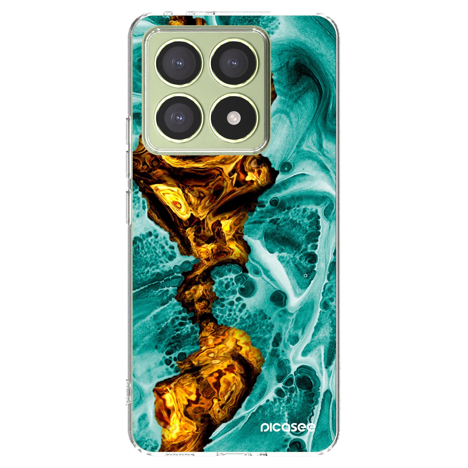Picasee silikonový průhledný obal pro Xiaomi 14T - Goldsky