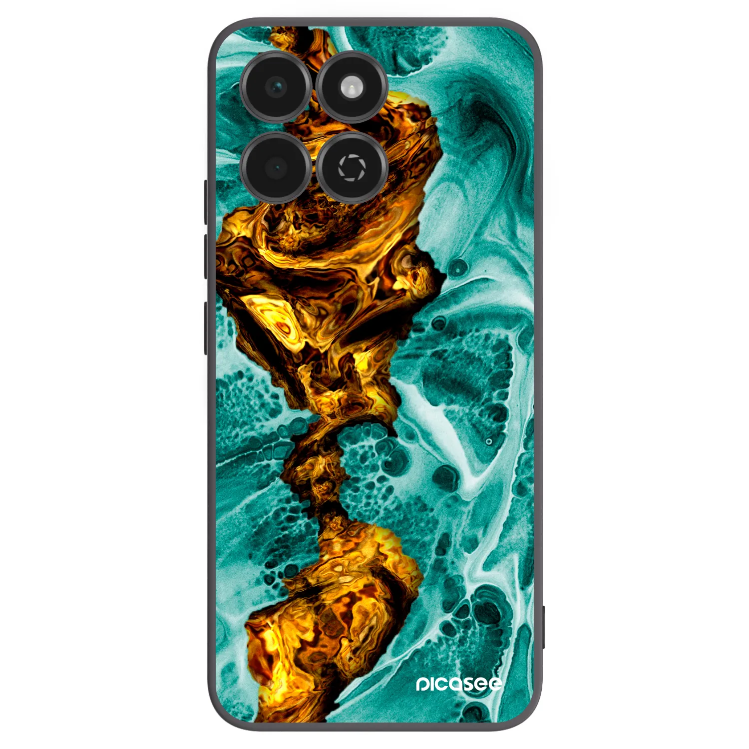 Picasee silikonový černý obal pro Honor 200 Smart 5G - Goldsky