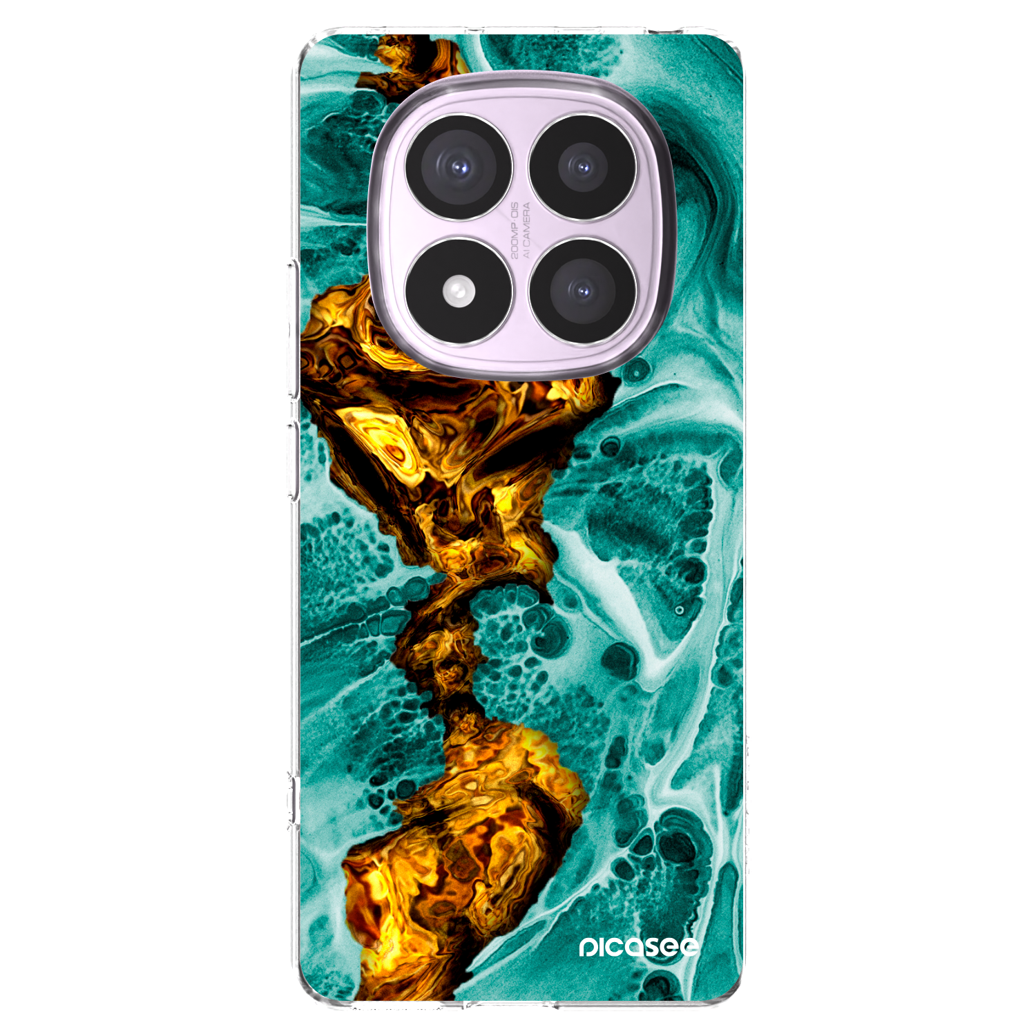 Picasee silikonový průhledný obal pro Xiaomi Redmi Note 14 Pro 4G - Goldsky