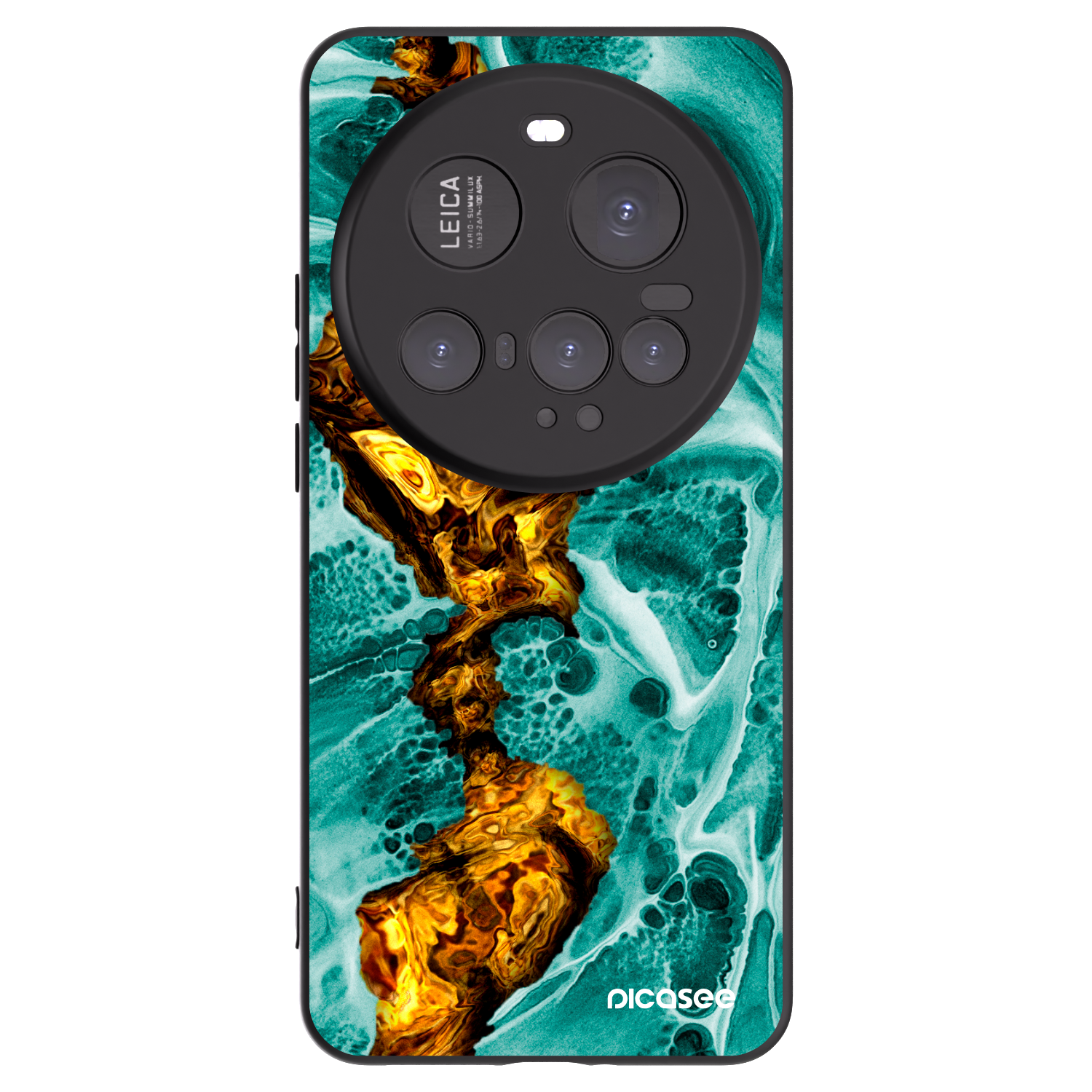 Picasee silikonový černý obal pro Xiaomi 15 Ultra - Goldsky