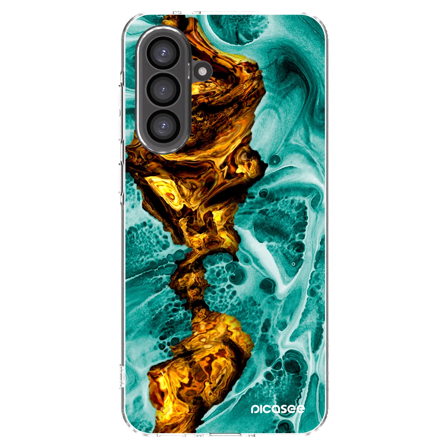 Picasee silikonový průhledný obal pro Samsung Galaxy A56 5G A566B - Goldsky