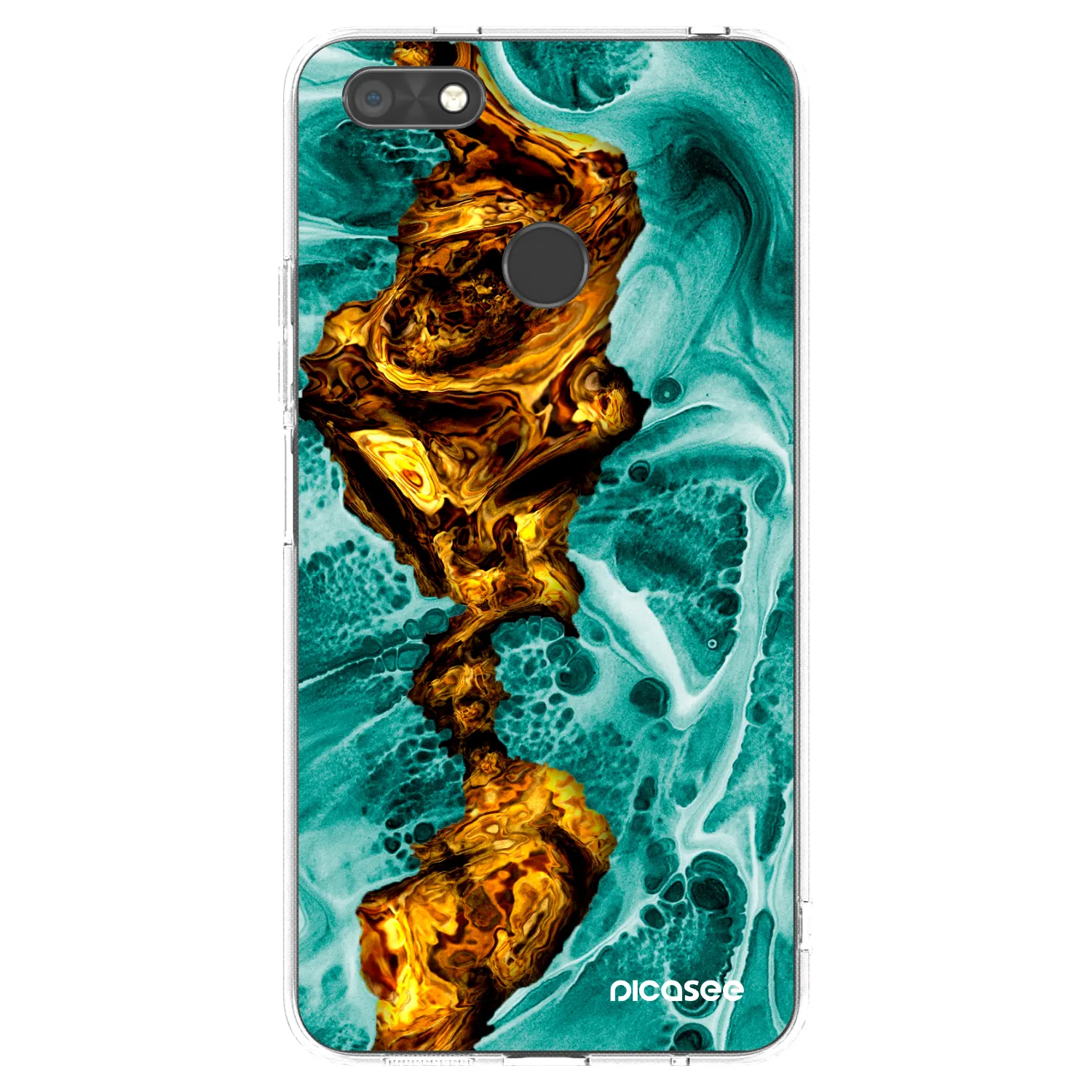 Picasee silikonový průhledný obal pro Huawei P9 Lite Mini - Goldsky