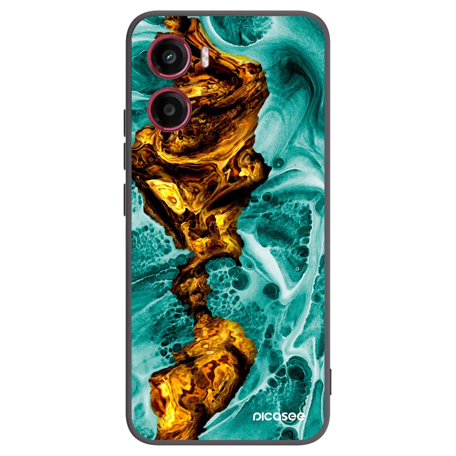 Picasee silikonový černý obal pro Motorola Moto G05 - Goldsky