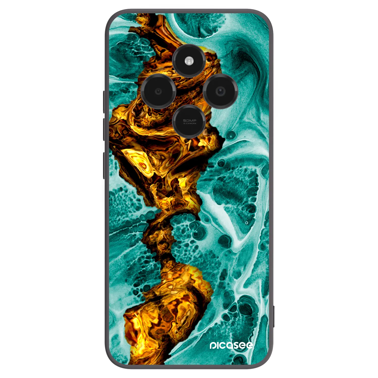 Picasee silikonový černý obal pro Xiaomi Poco C75 - Goldsky