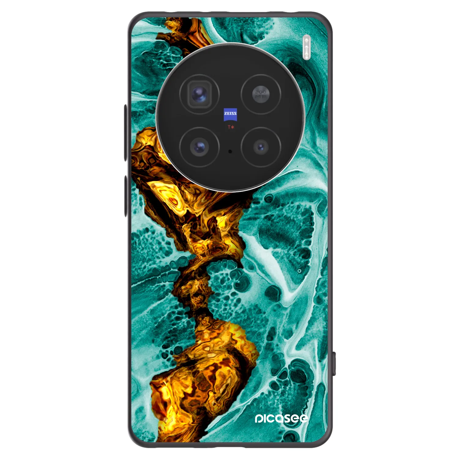 Picasee silikonový černý obal pro Vivo X200 Pro - Goldsky