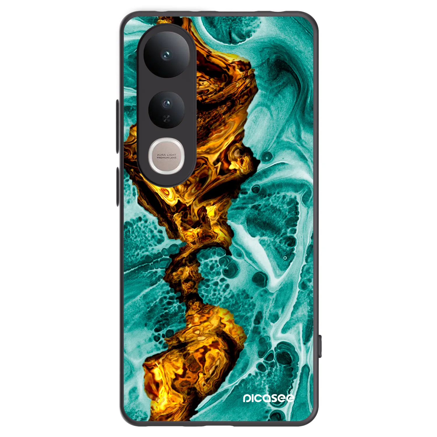 Picasee silikonový černý obal pro Vivo V50 Lite 5G - Goldsky