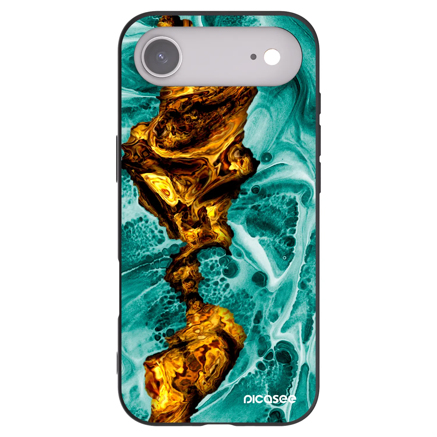 Picasee silikonový černý obal pro Apple iPhone Air - Goldsky