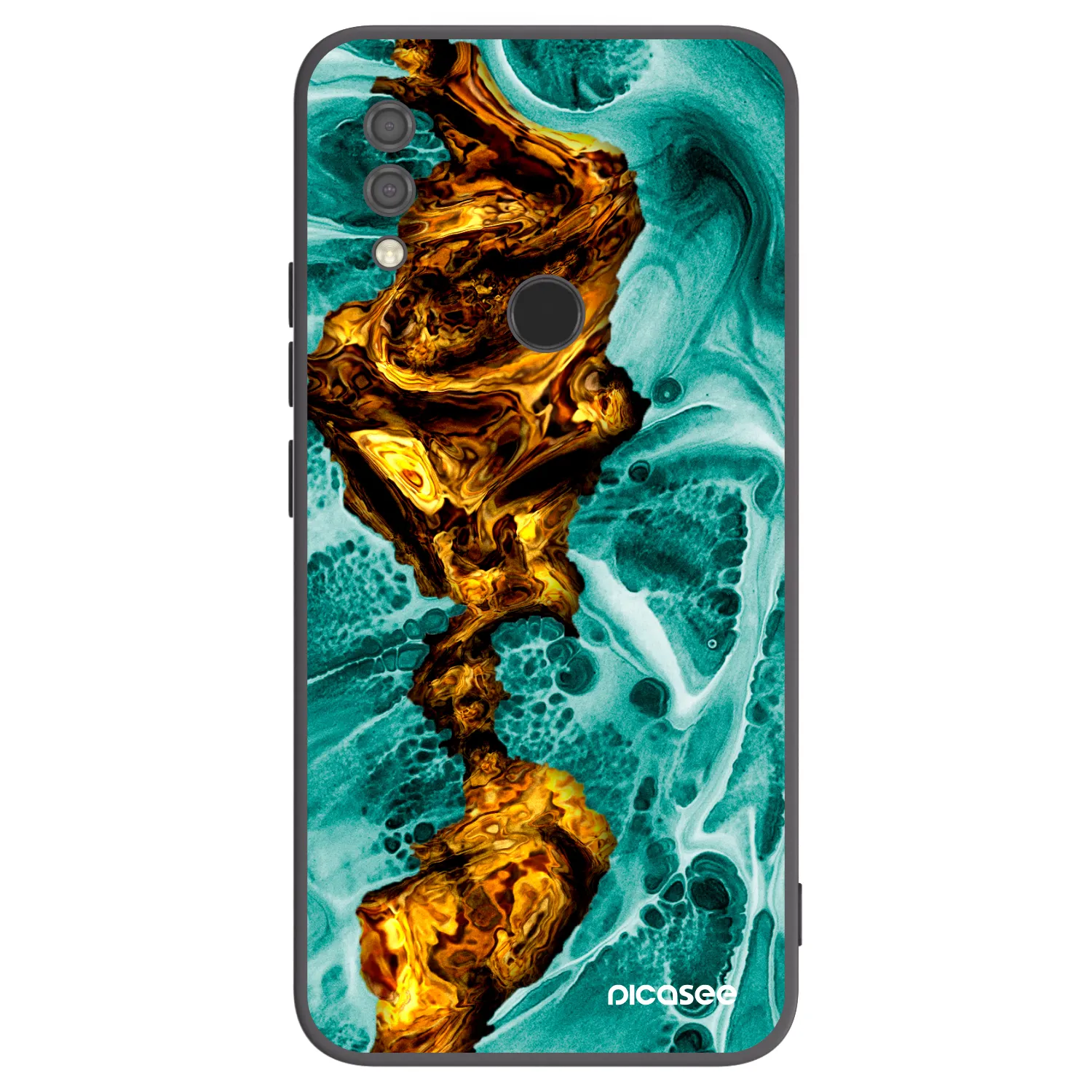 Picasee silikonový černý obal pro Xiaomi Redmi 7 - Goldsky
