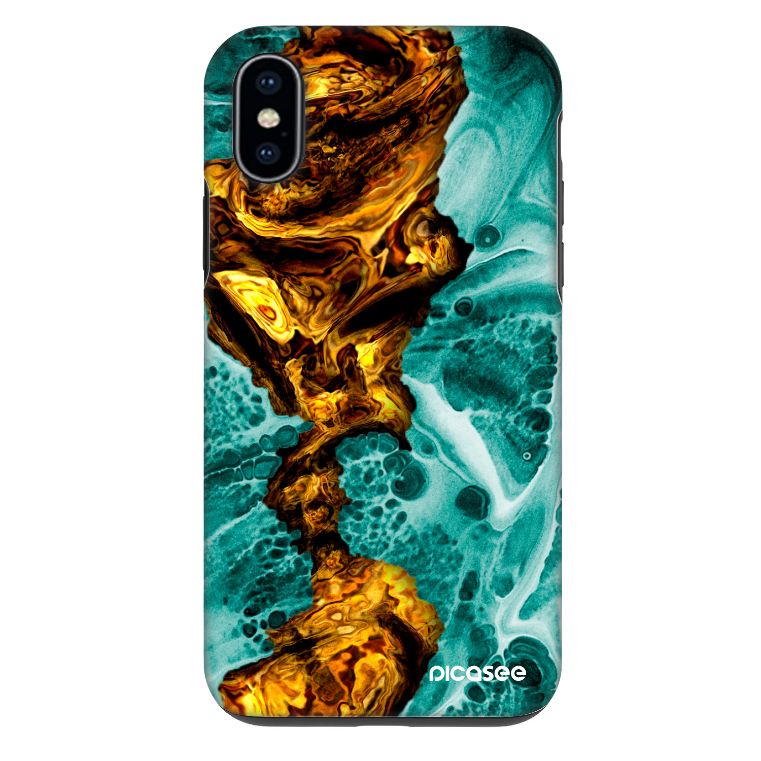 Picasee Fashion Case pro Apple iPhone X/XS - Goldsky