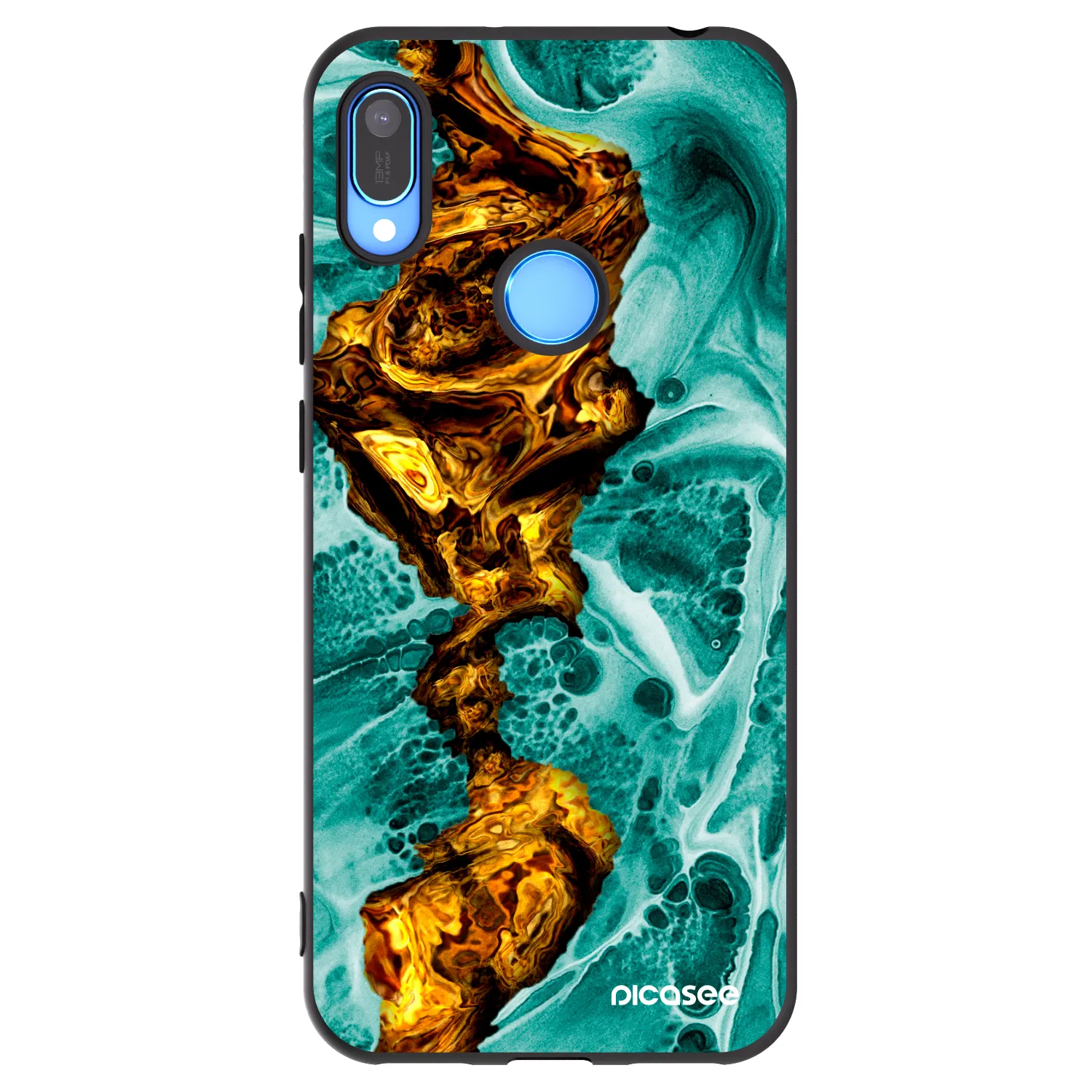 Picasee silikonový černý obal pro Huawei Y6 2019 - Goldsky