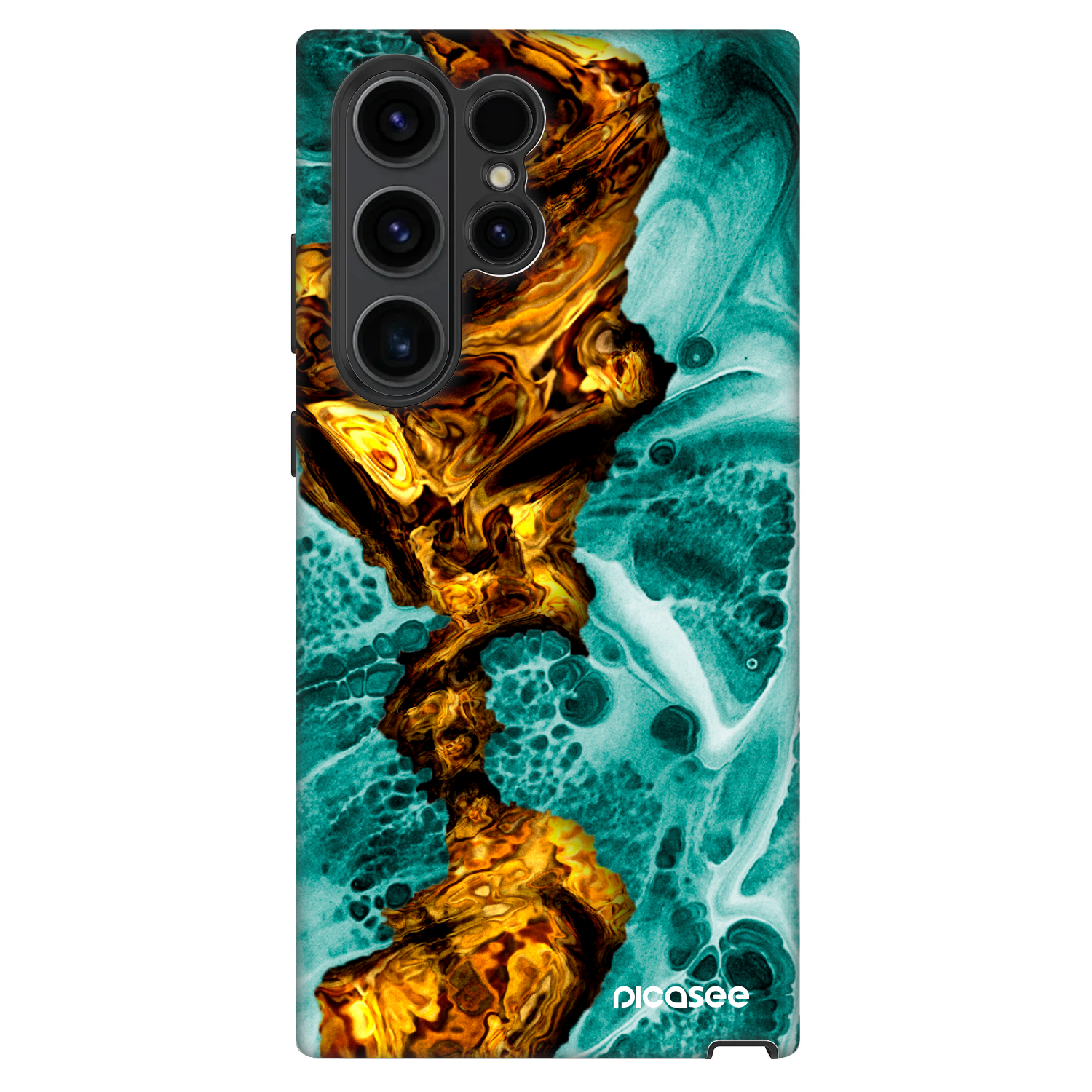 Picasee Fashion Case pro Samsung Galaxy S22 Ultra 5G - Goldsky