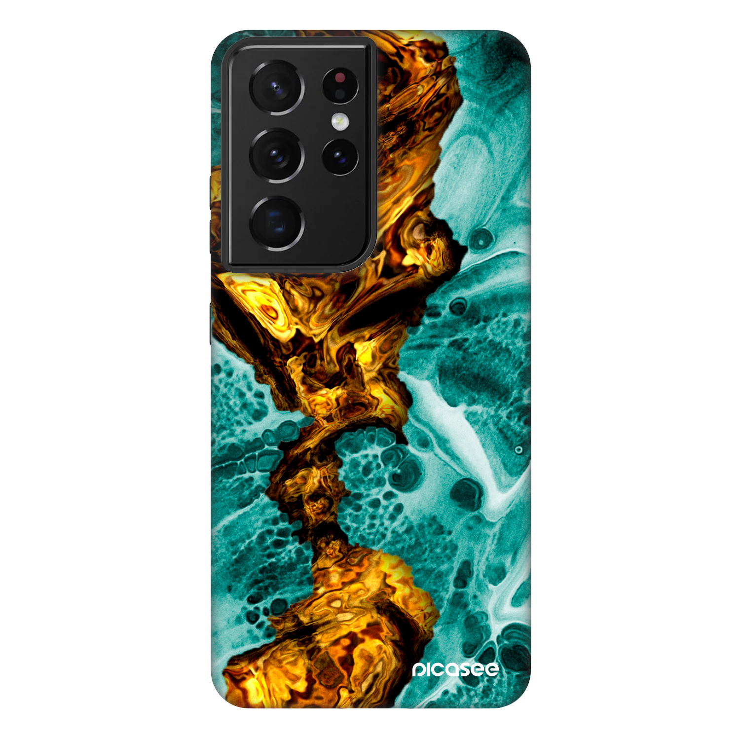 Picasee Fashion Case pro Samsung Galaxy S21 Ultra 5G G998B - Goldsky