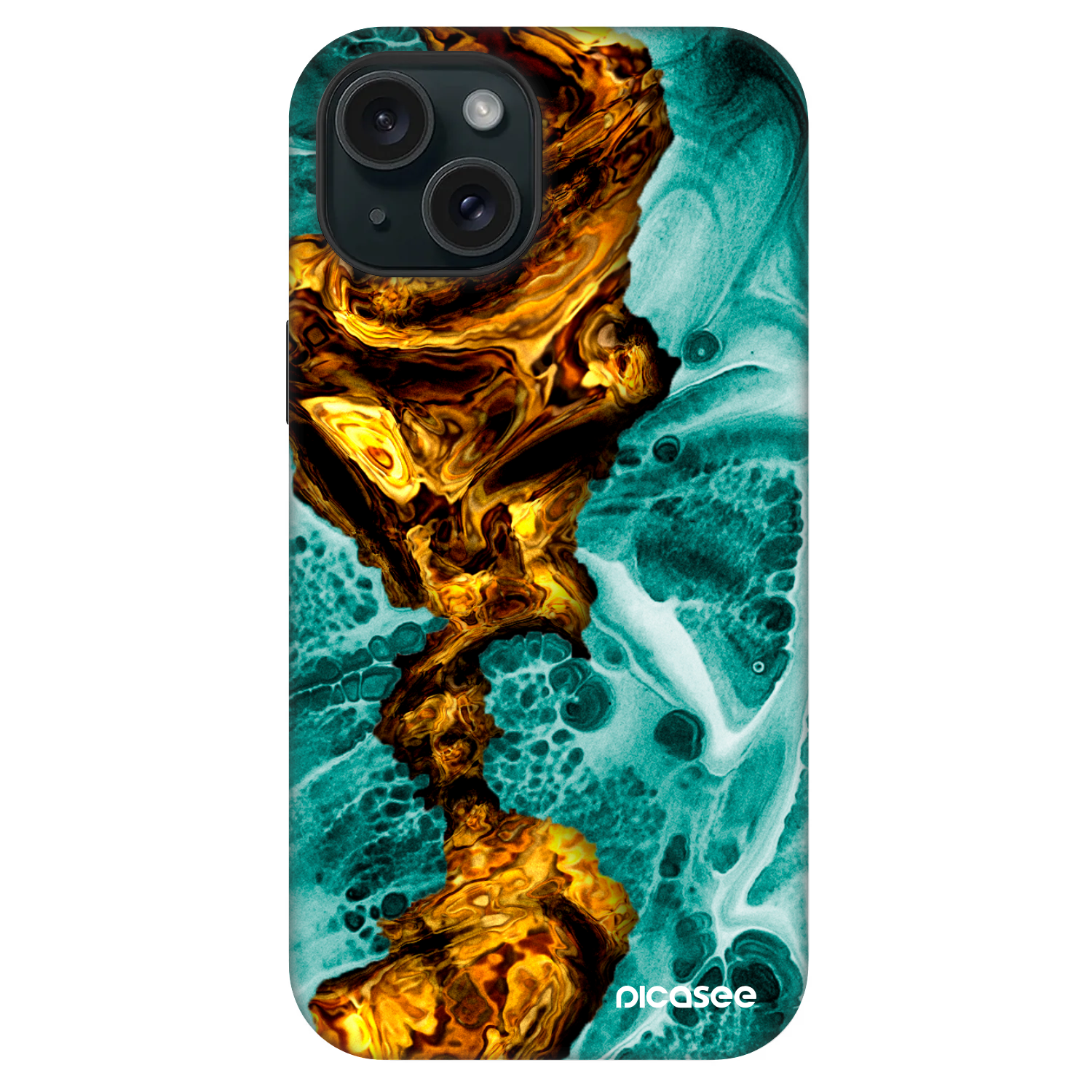 Picasee Fashion Case MagSafe Apple iPhone 15 - Goldsky