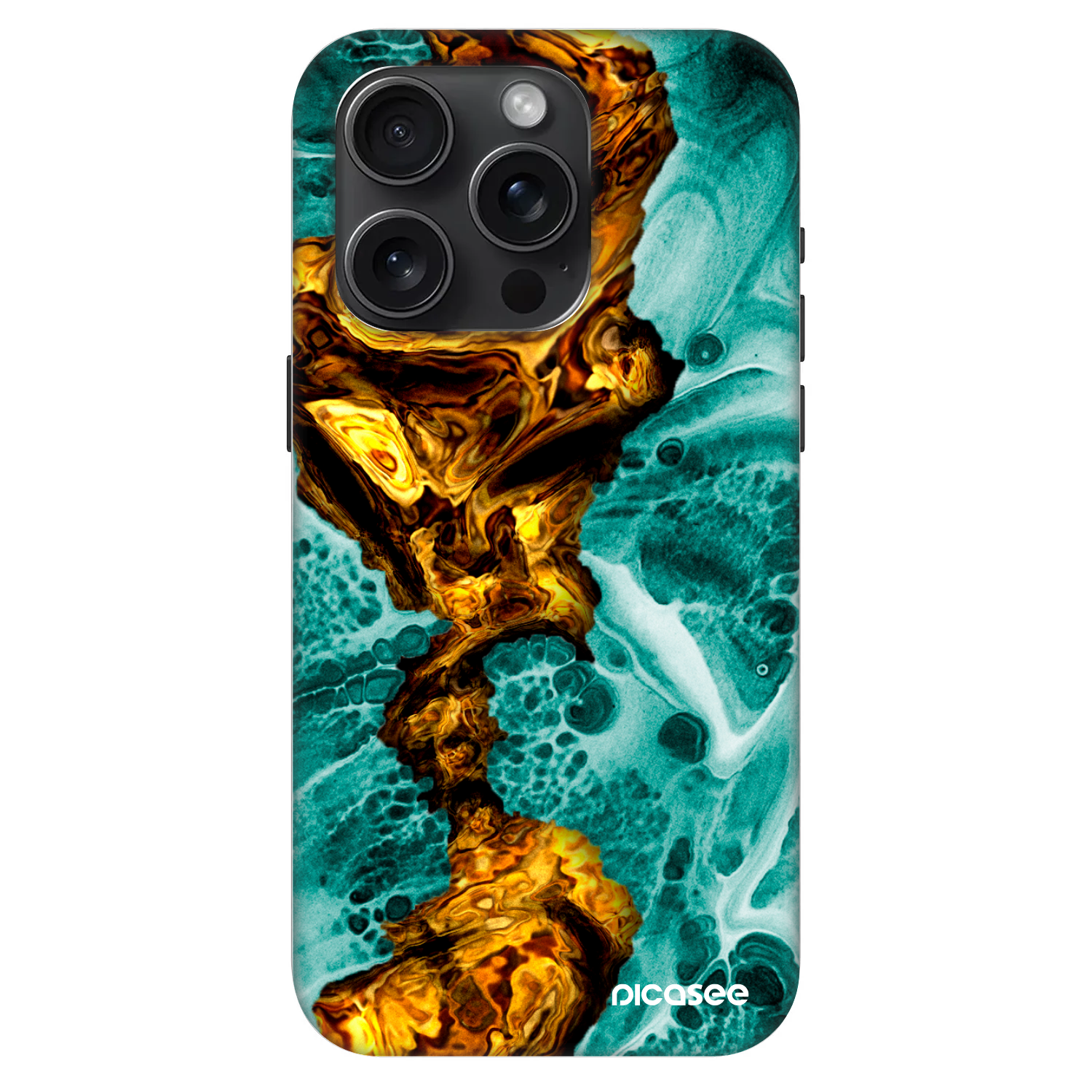 Picasee Fashion Case MagSafe Apple iPhone 15 Pro - Goldsky