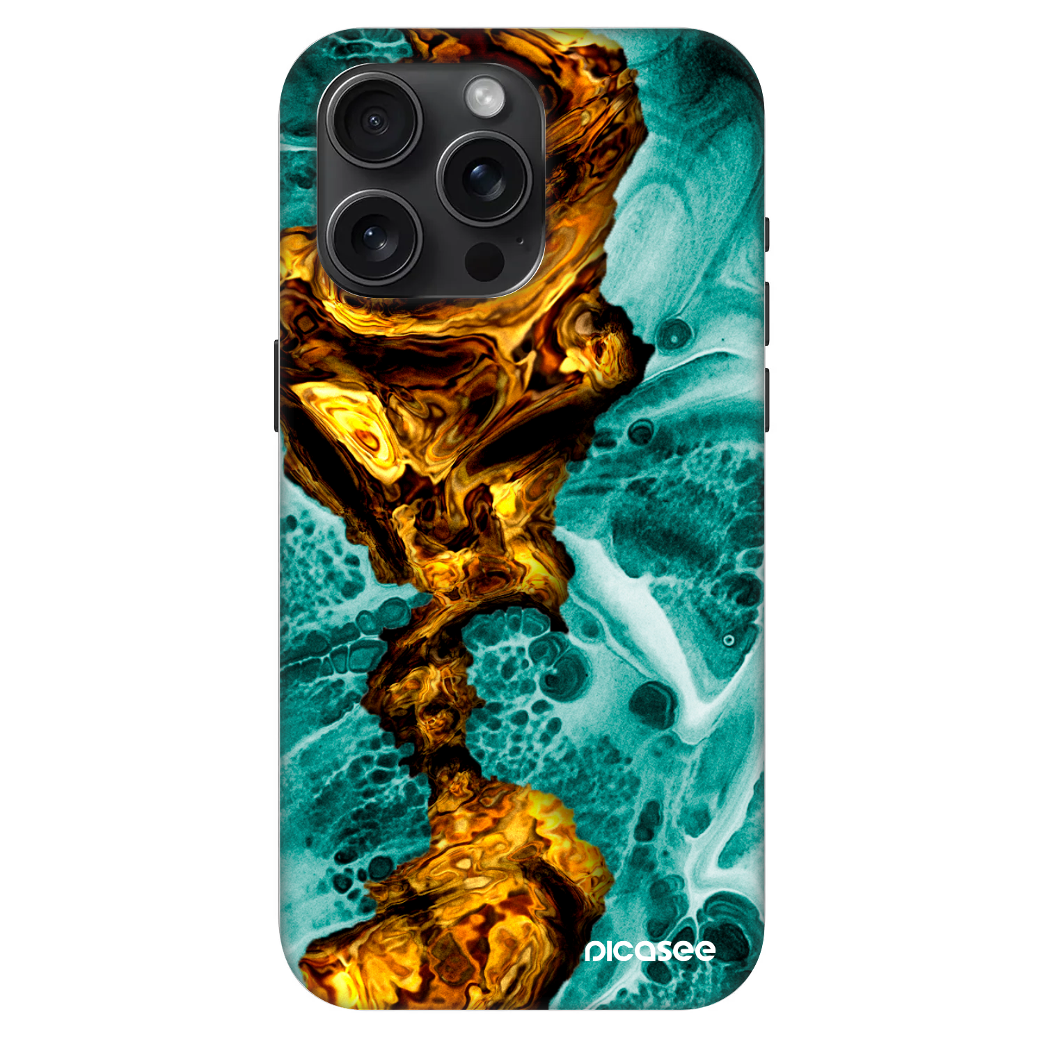 Picasee Fashion Case MagSafe Apple iPhone 15 Pro Max - Goldsky