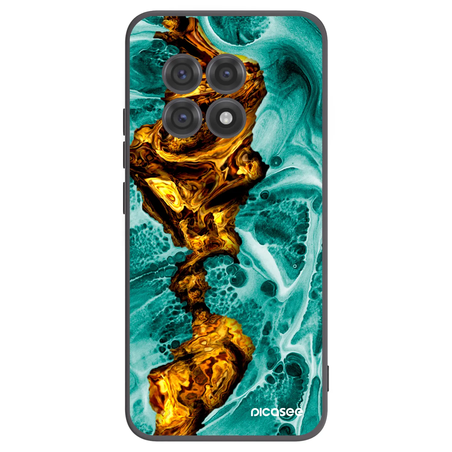 Picasee silikonový černý obal pro OnePlus 13R 5G - Goldsky