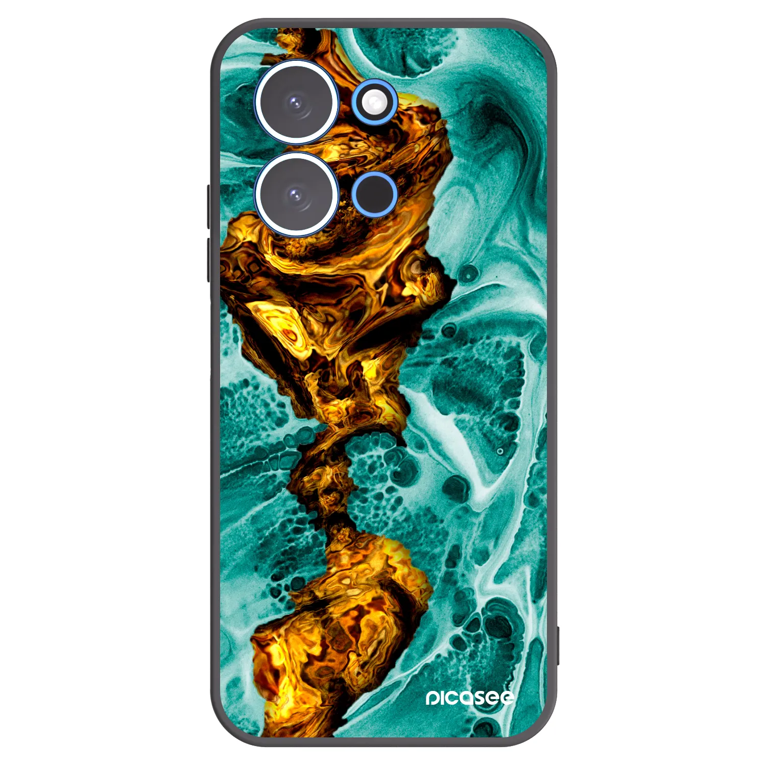 Picasee silikonový černý obal pro Xiaomi Redmi 15C 4G - Goldsky