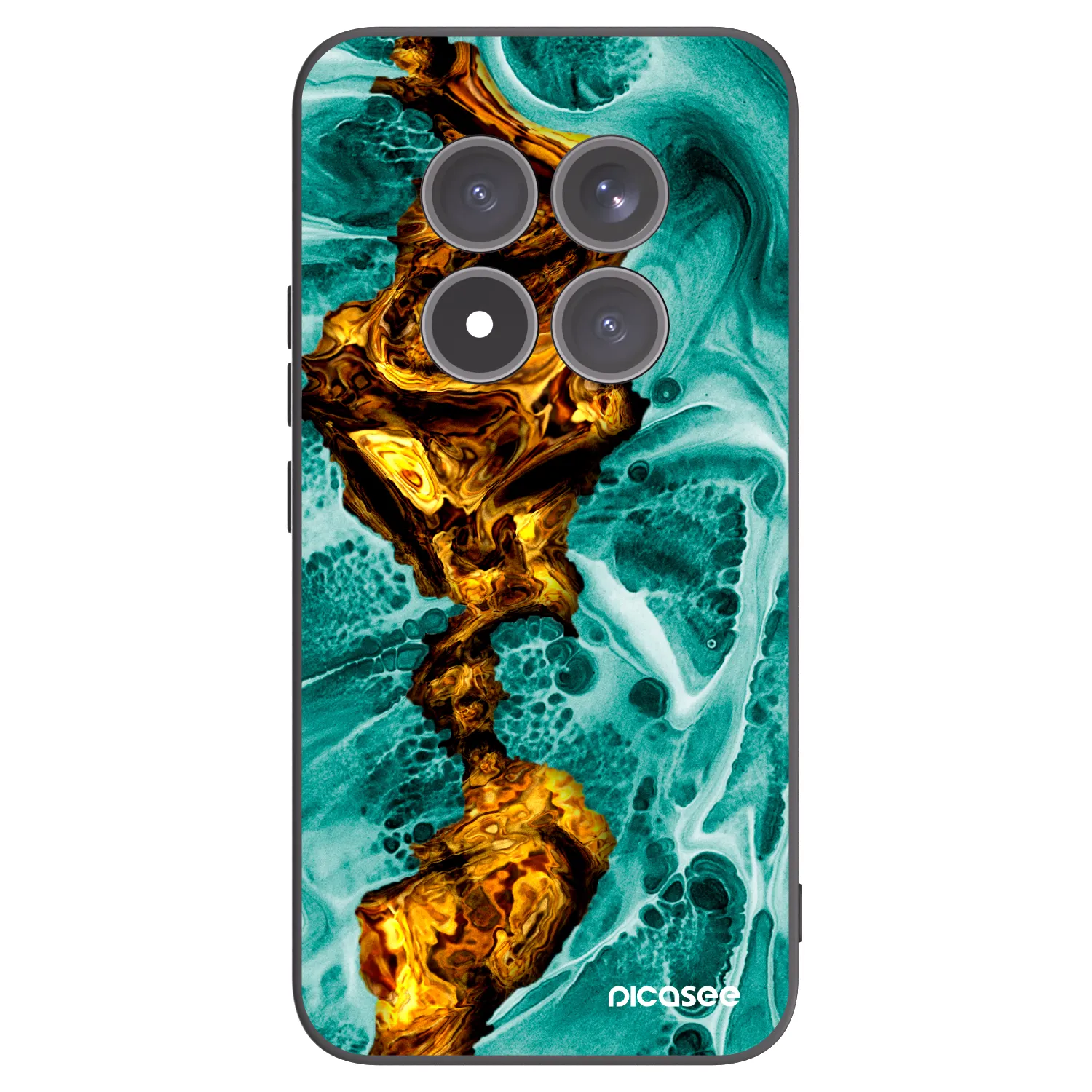 Picasee silikonový černý obal pro Xiaomi Redmi Note 15 Pro+ - Goldsky